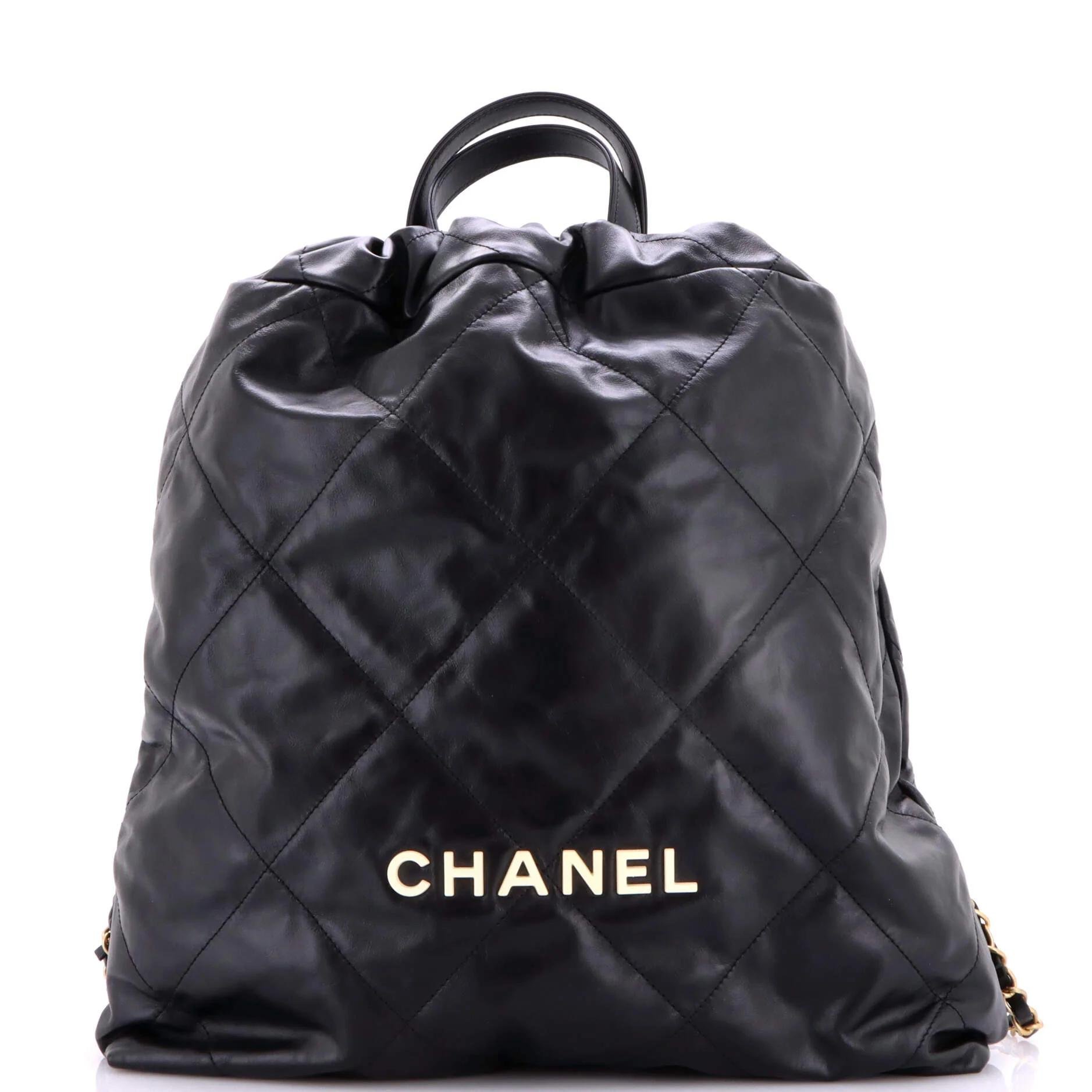 Leather backpack