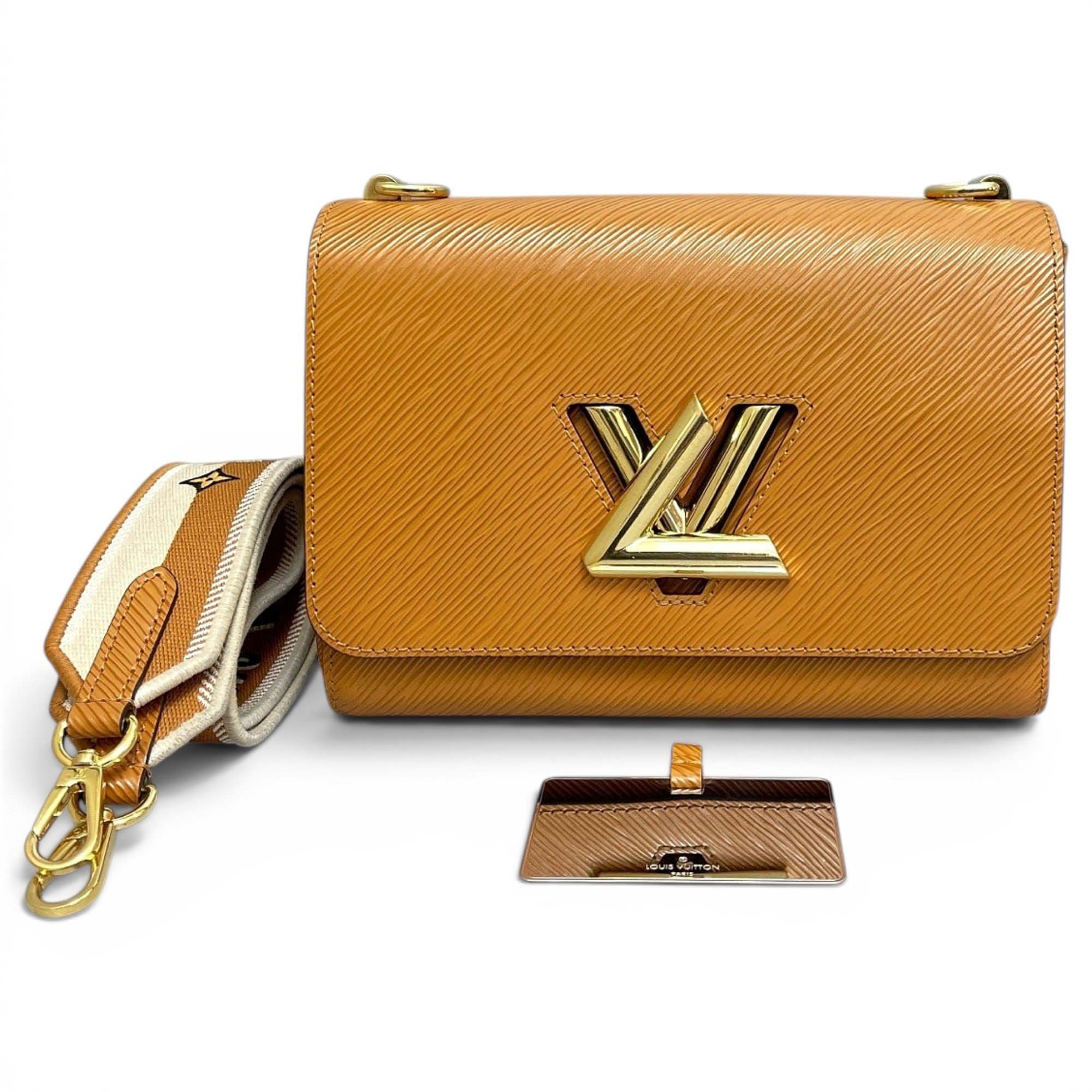Twist leather handbag