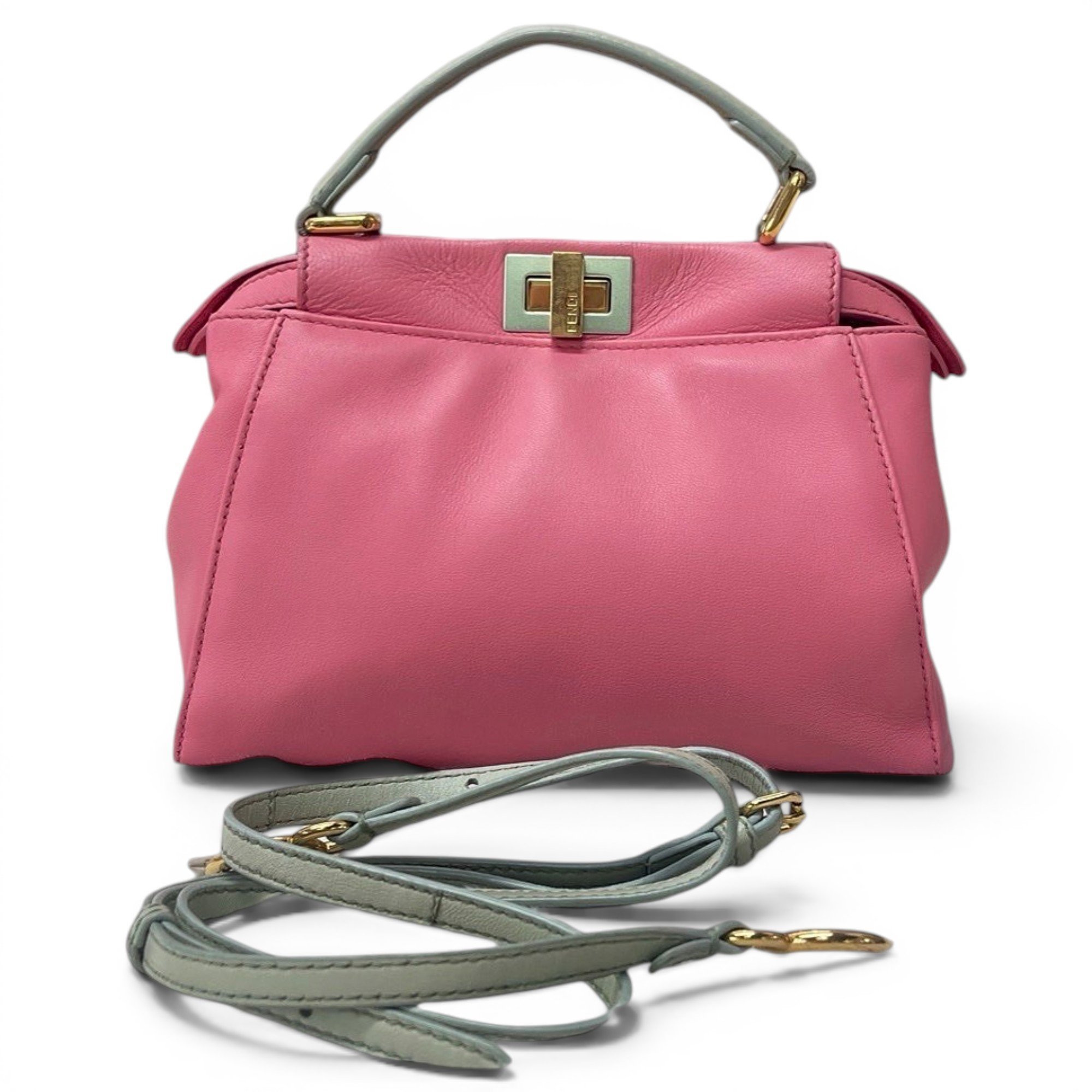 Peekaboo leather handbag