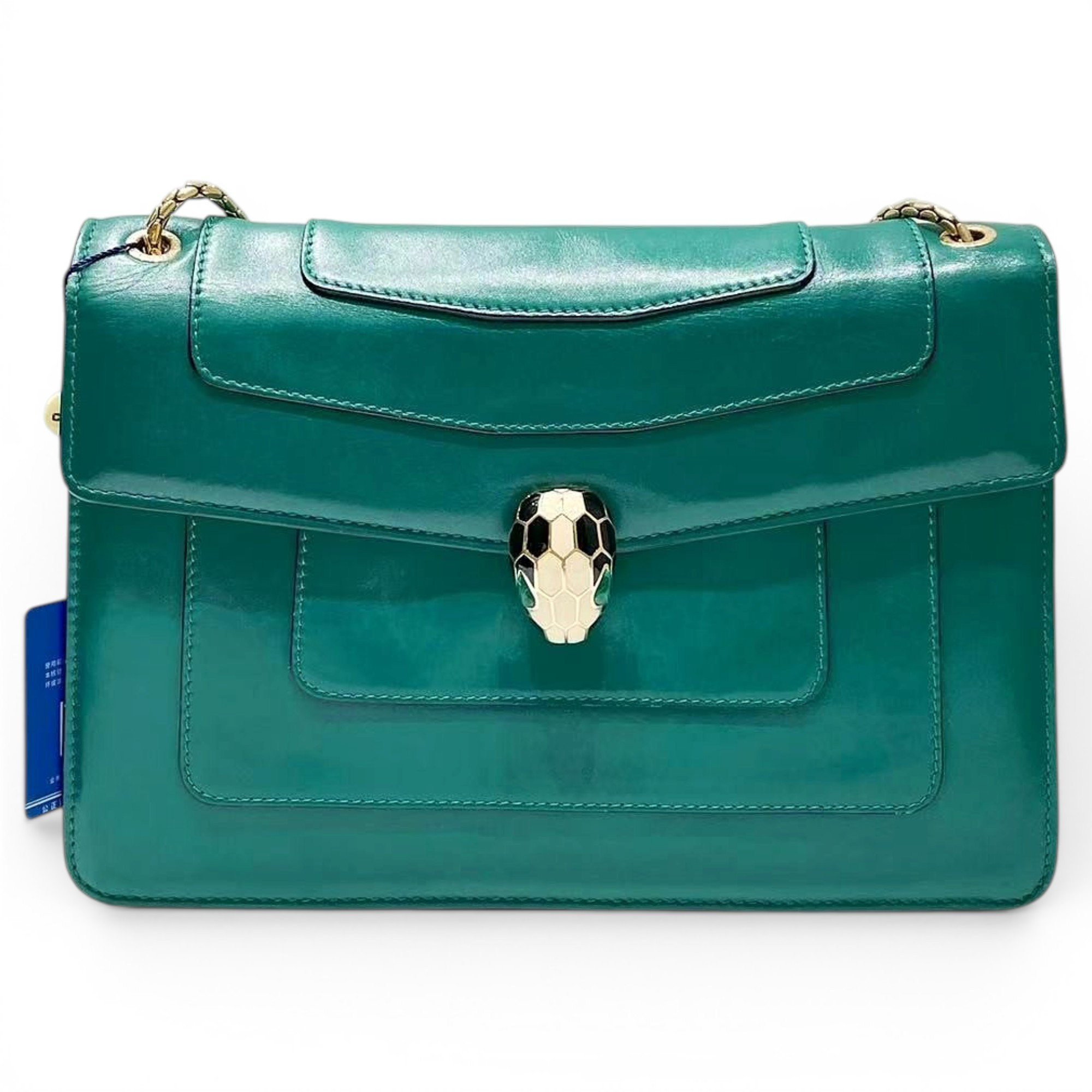 Serpenti leather handbag