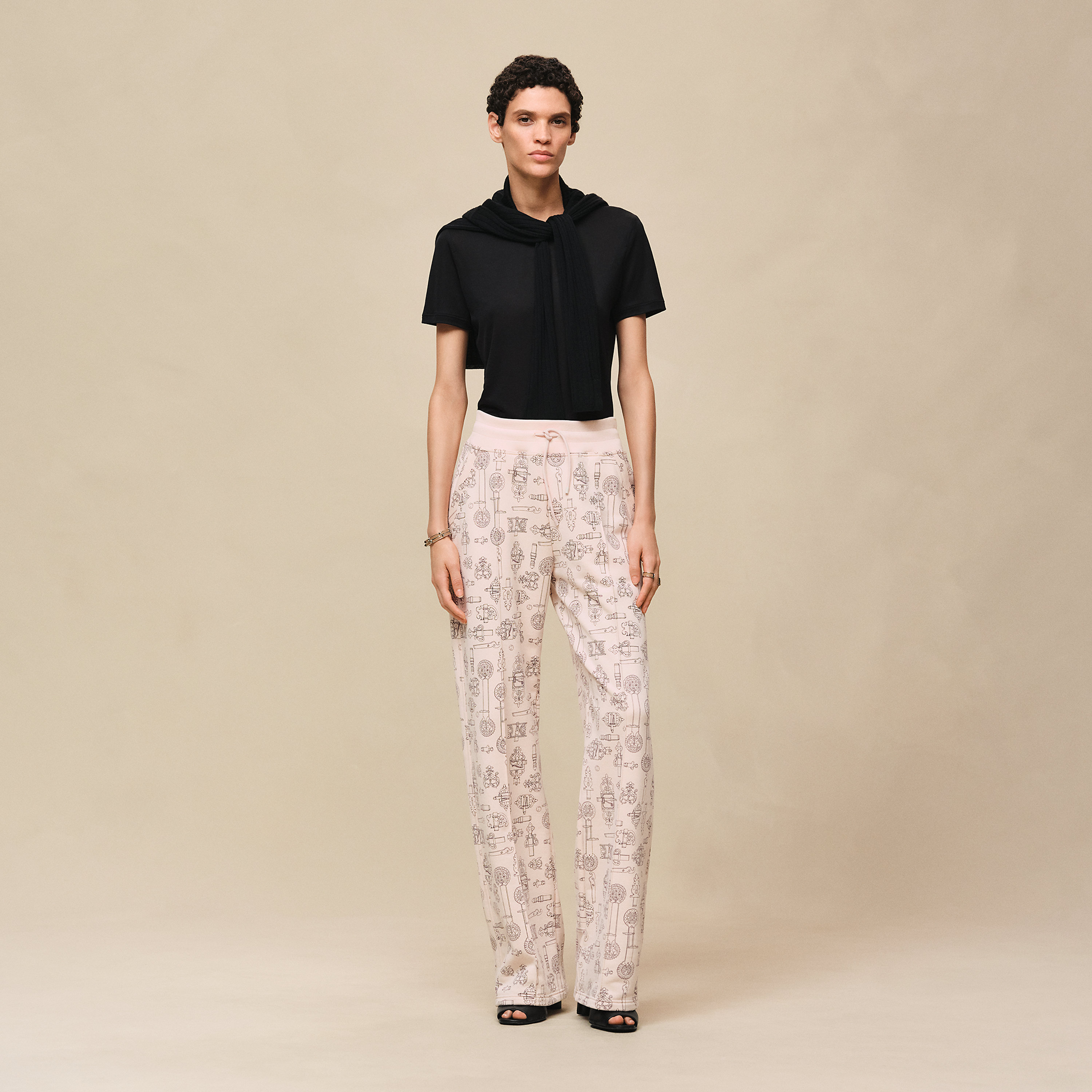 Pantalon large imprimé « Ferronnerie Remix »