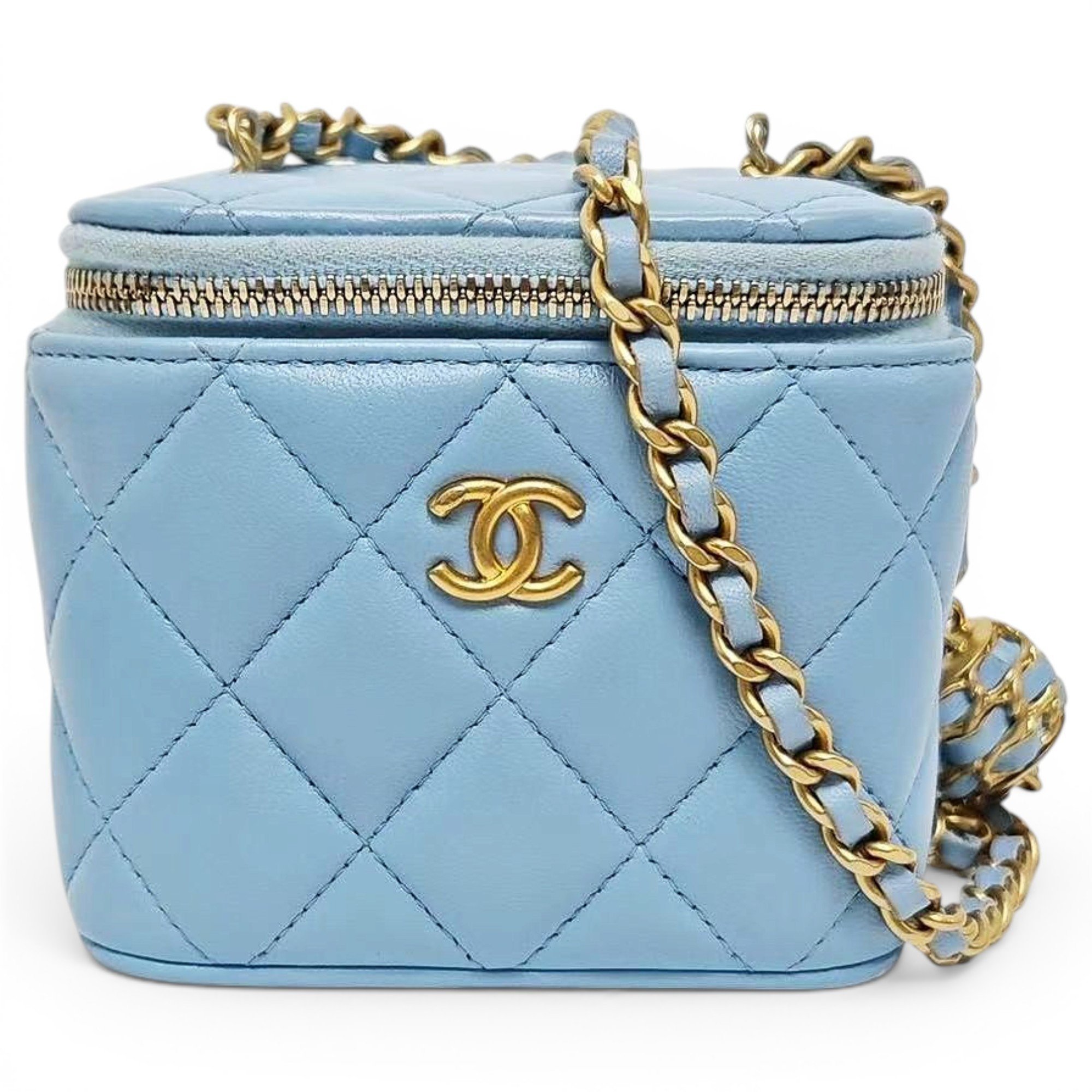 Trendy CC Vanity leather handbag