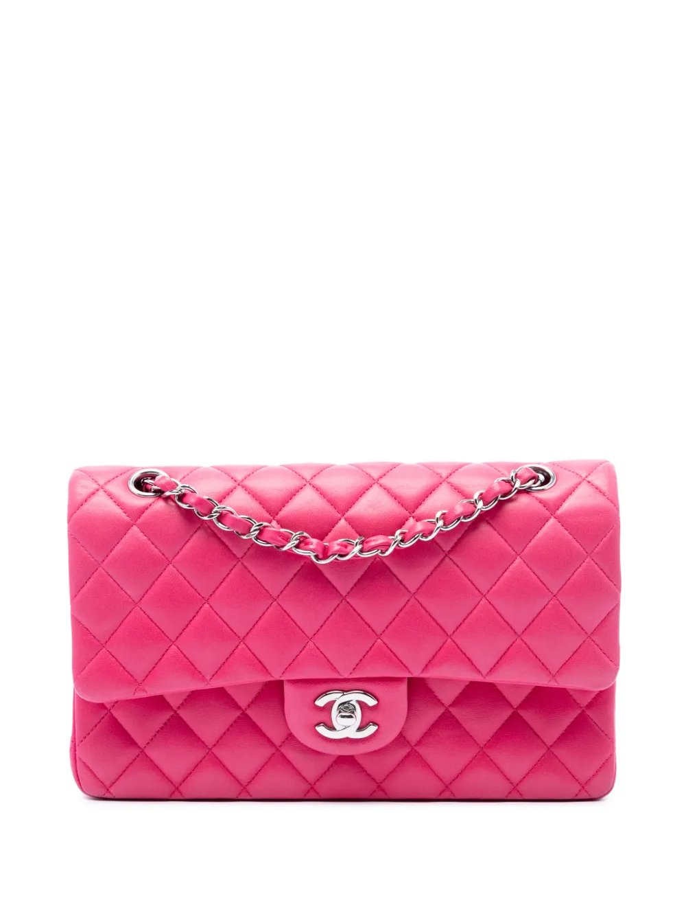 2014 Medium Classic Lambskin Double Flap shoulder bag