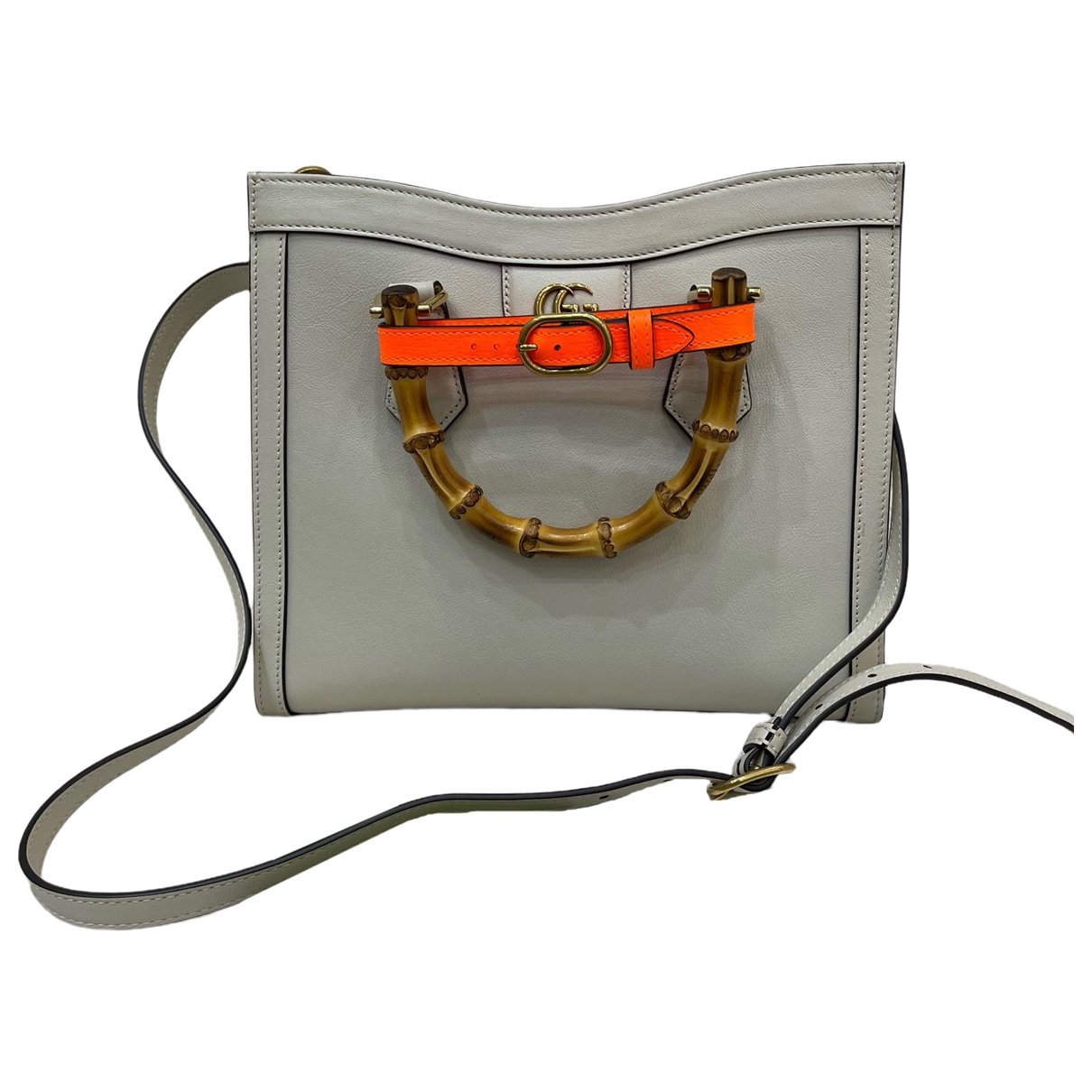 Diana Bamboo leather handbag