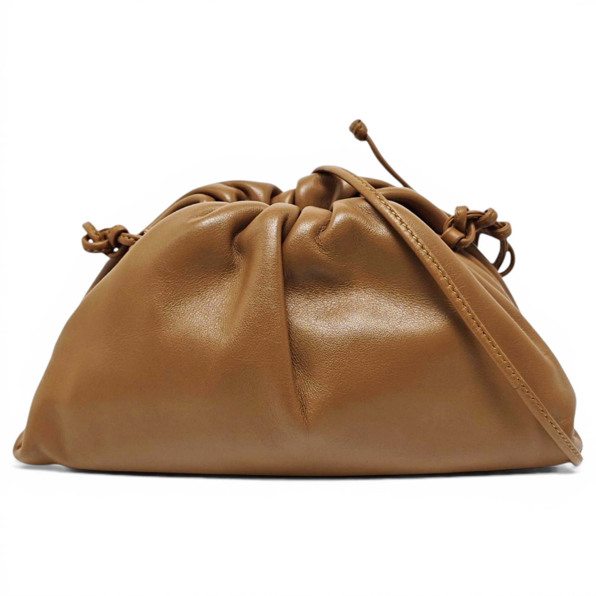 Pouch leather handbag