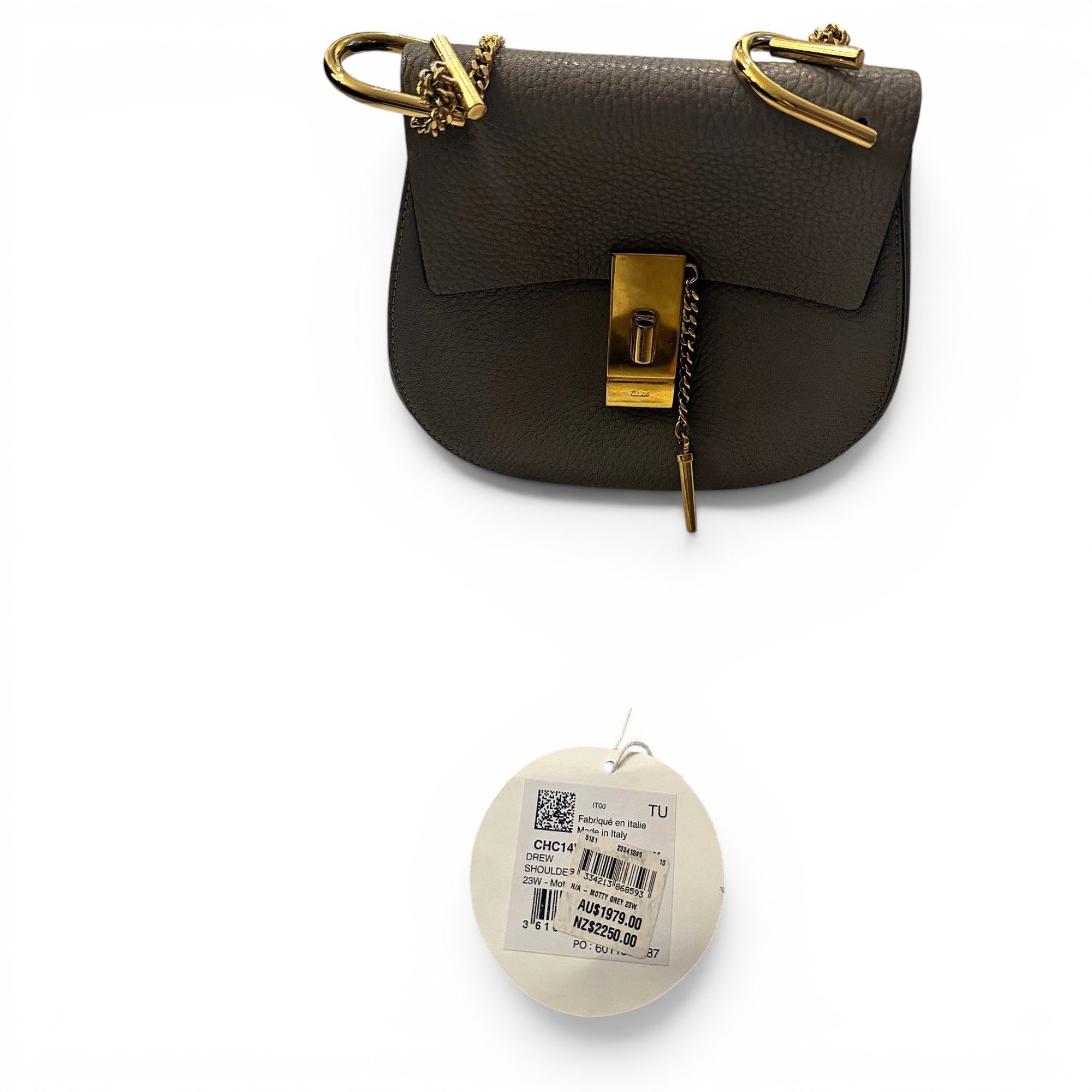 Drew leather crossbody bag