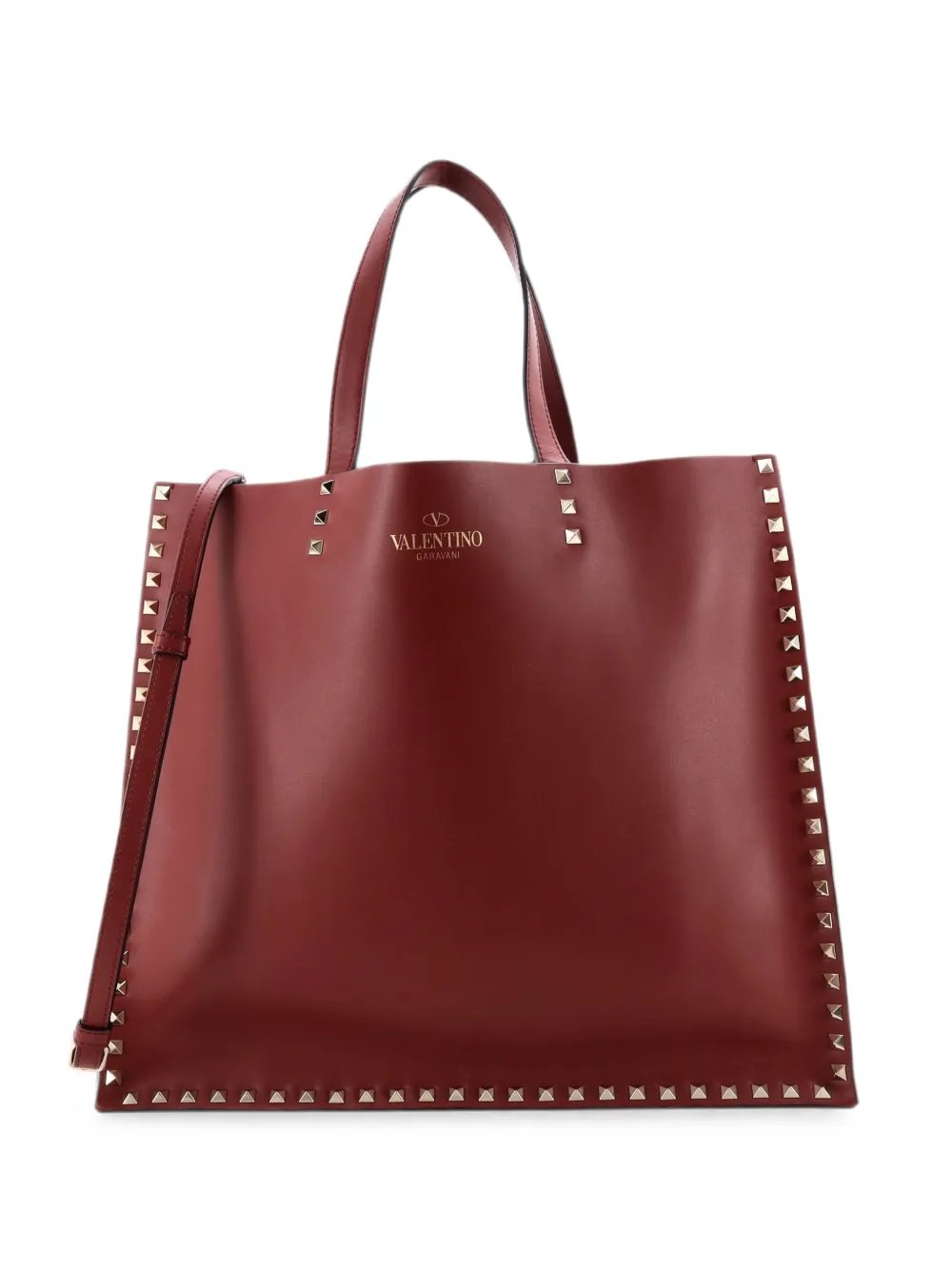 Rockstud Shopping Leather Large tote bag