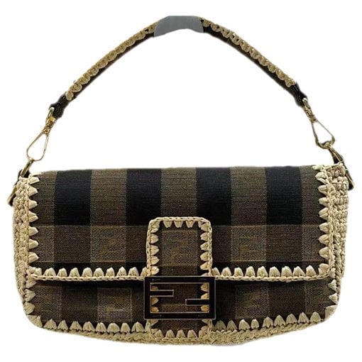 Baguette leather handbag