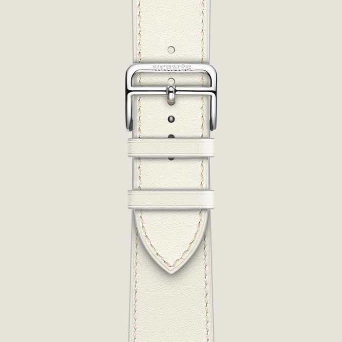 Blanc Band Apple Watch Hermès Single Tour 45 MM