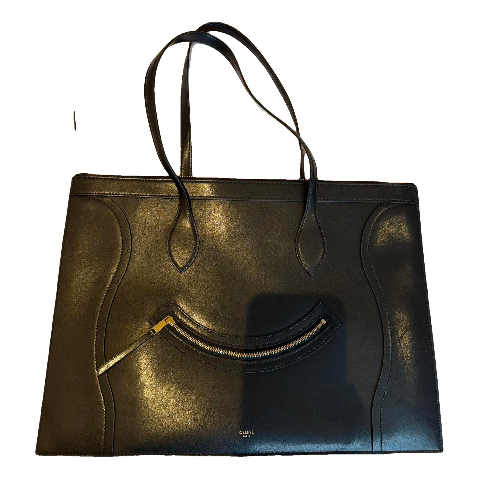 Luggage leather tote
