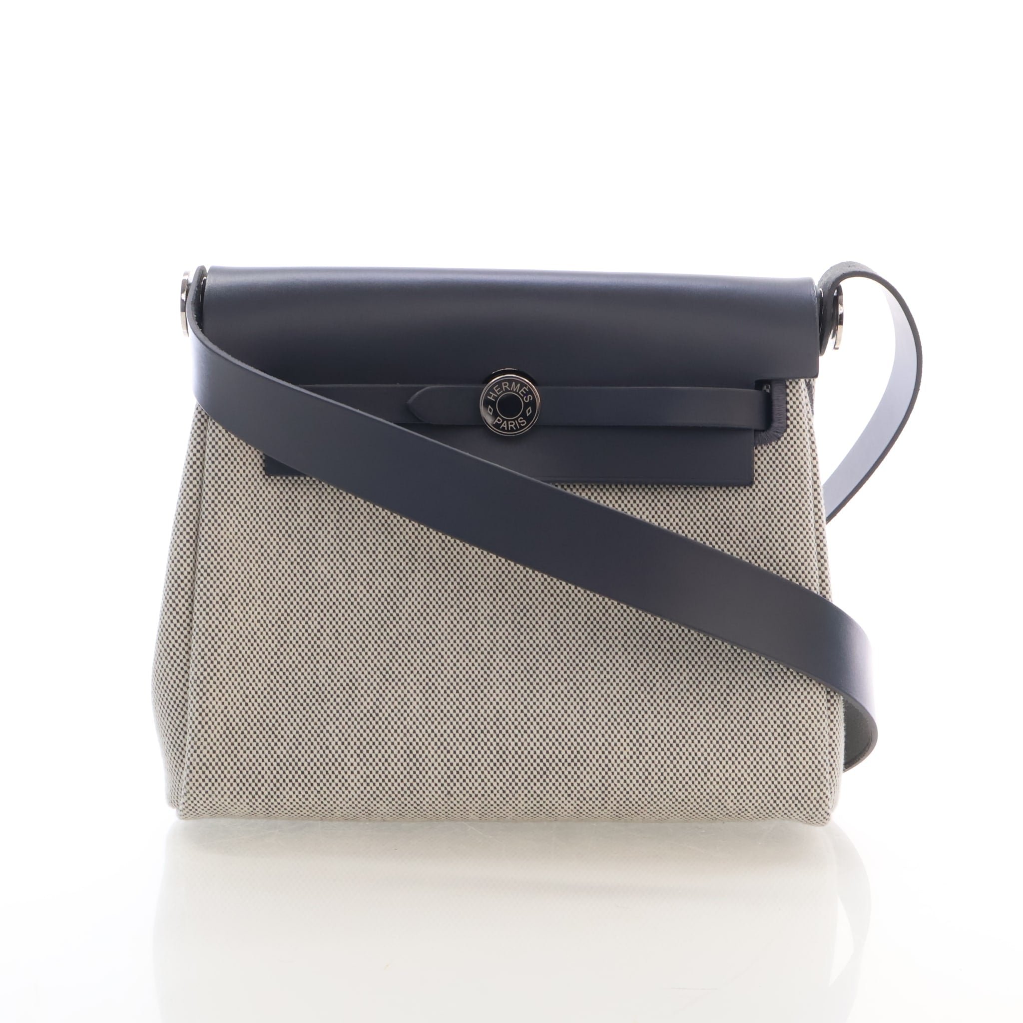 Hermes Ardoise Toile Mini Herbag Zip 20