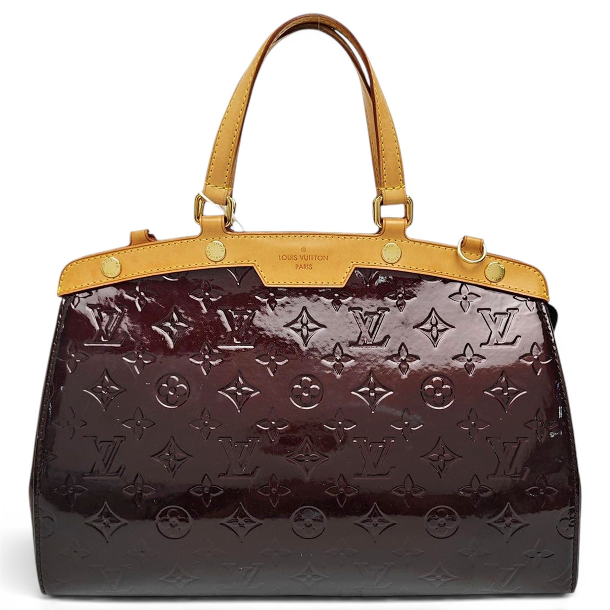 Patent leather handbag
