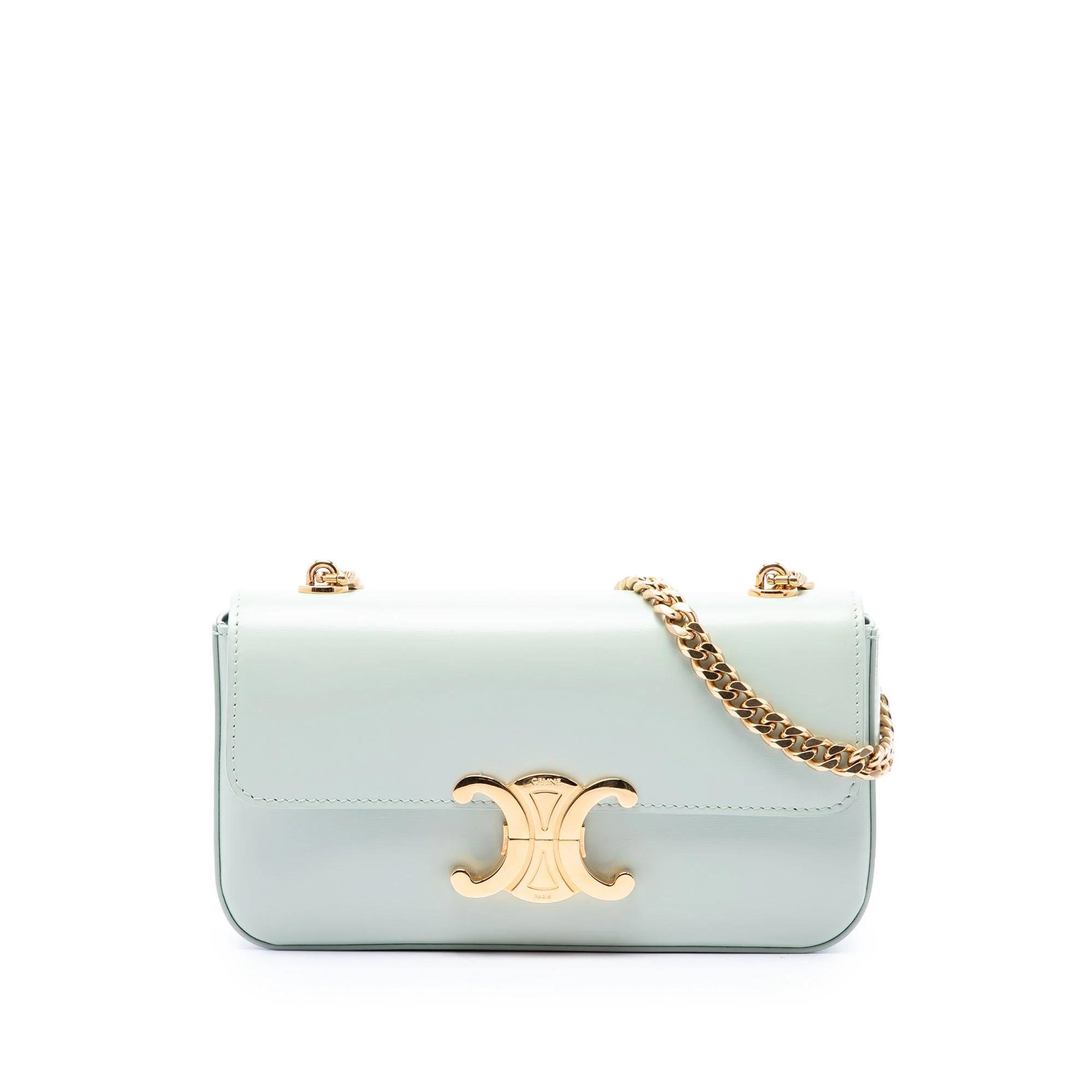 Triomphe pony-style calfskin handbag