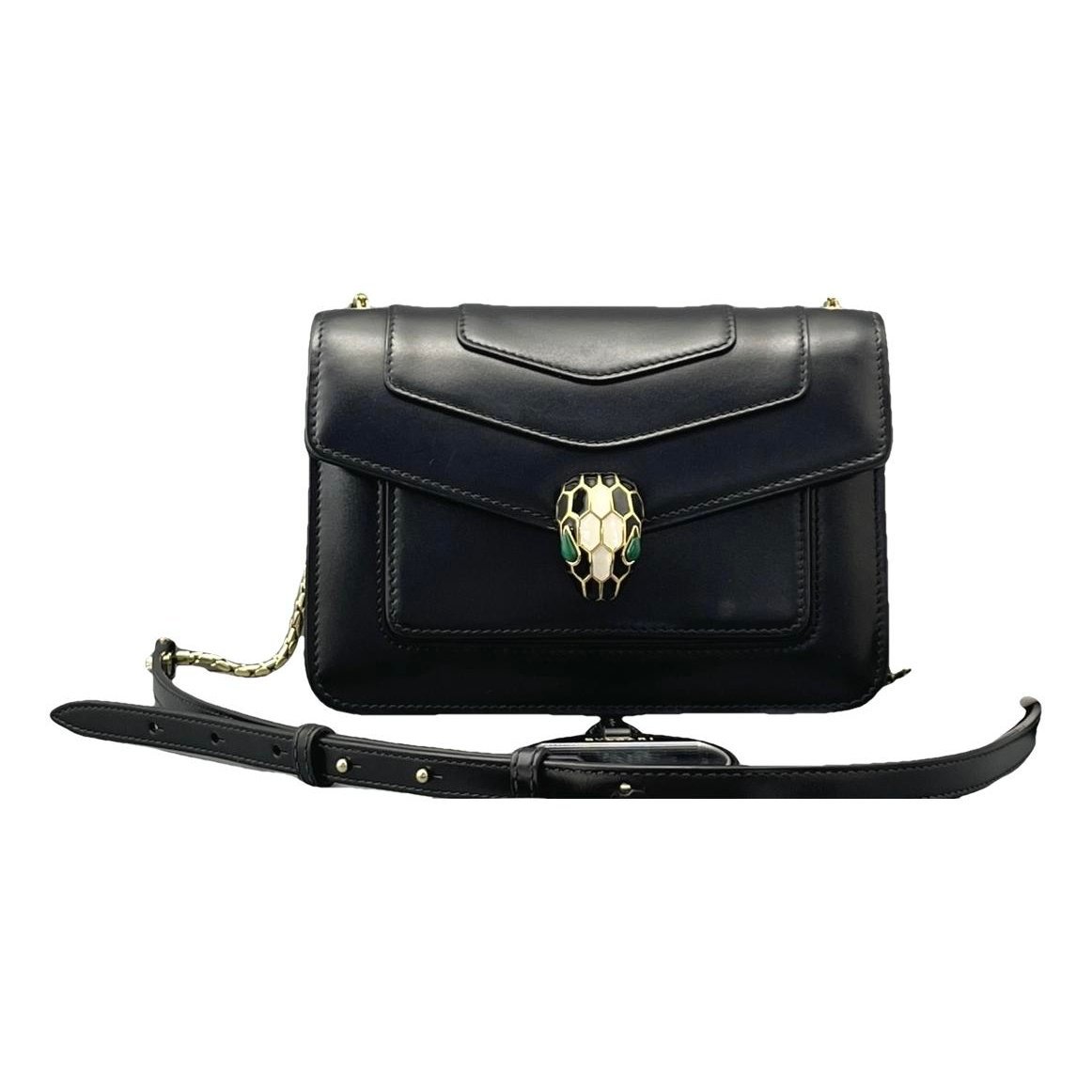 Serpenti leather handbag