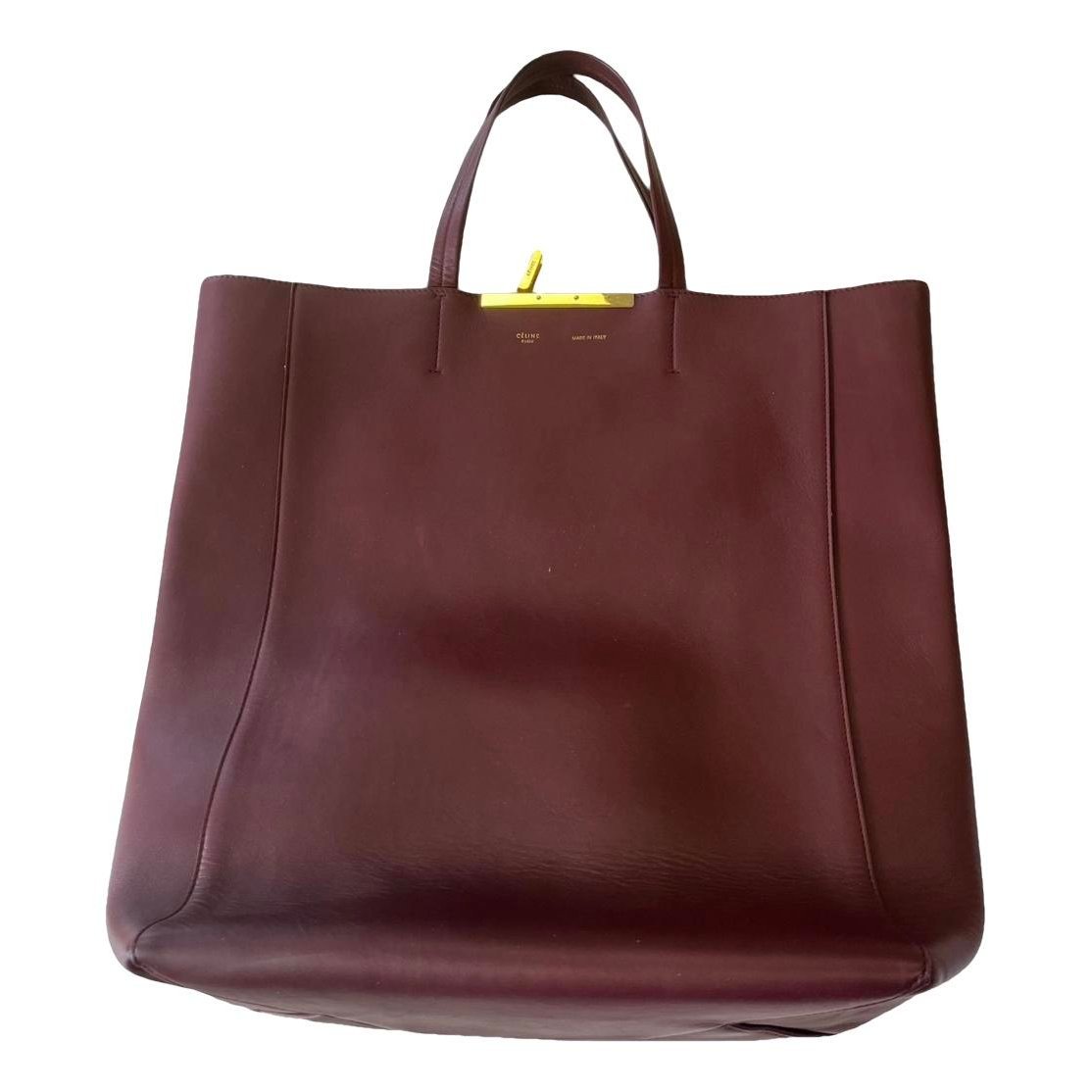 Cabas Vertical leather tote