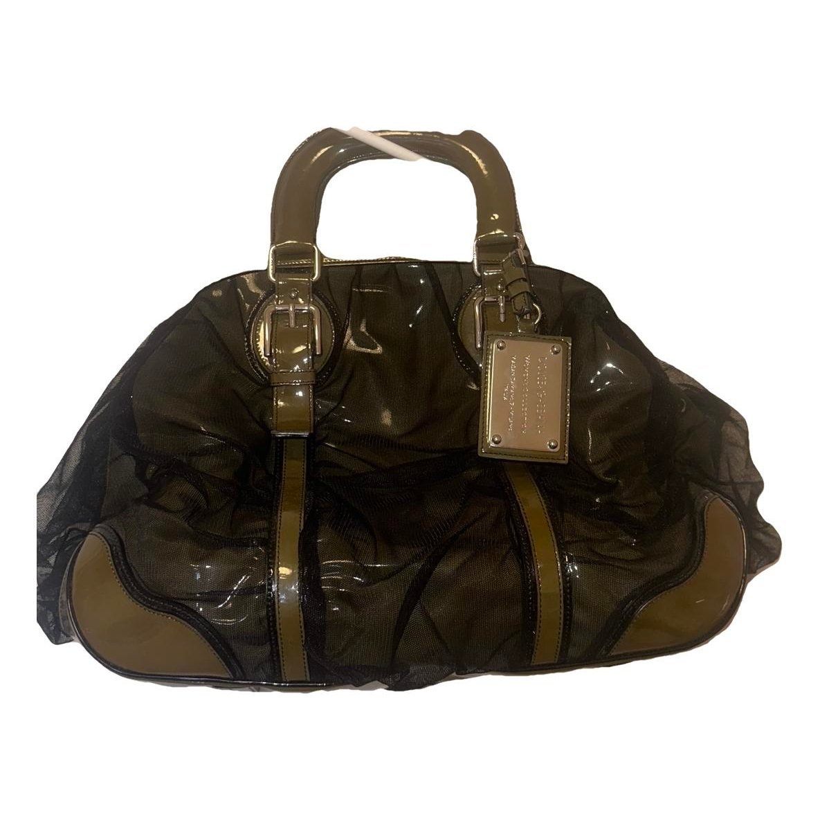 Patent leather tote