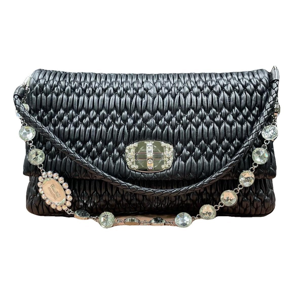 Miu Miu Miu Crystal leather handbag