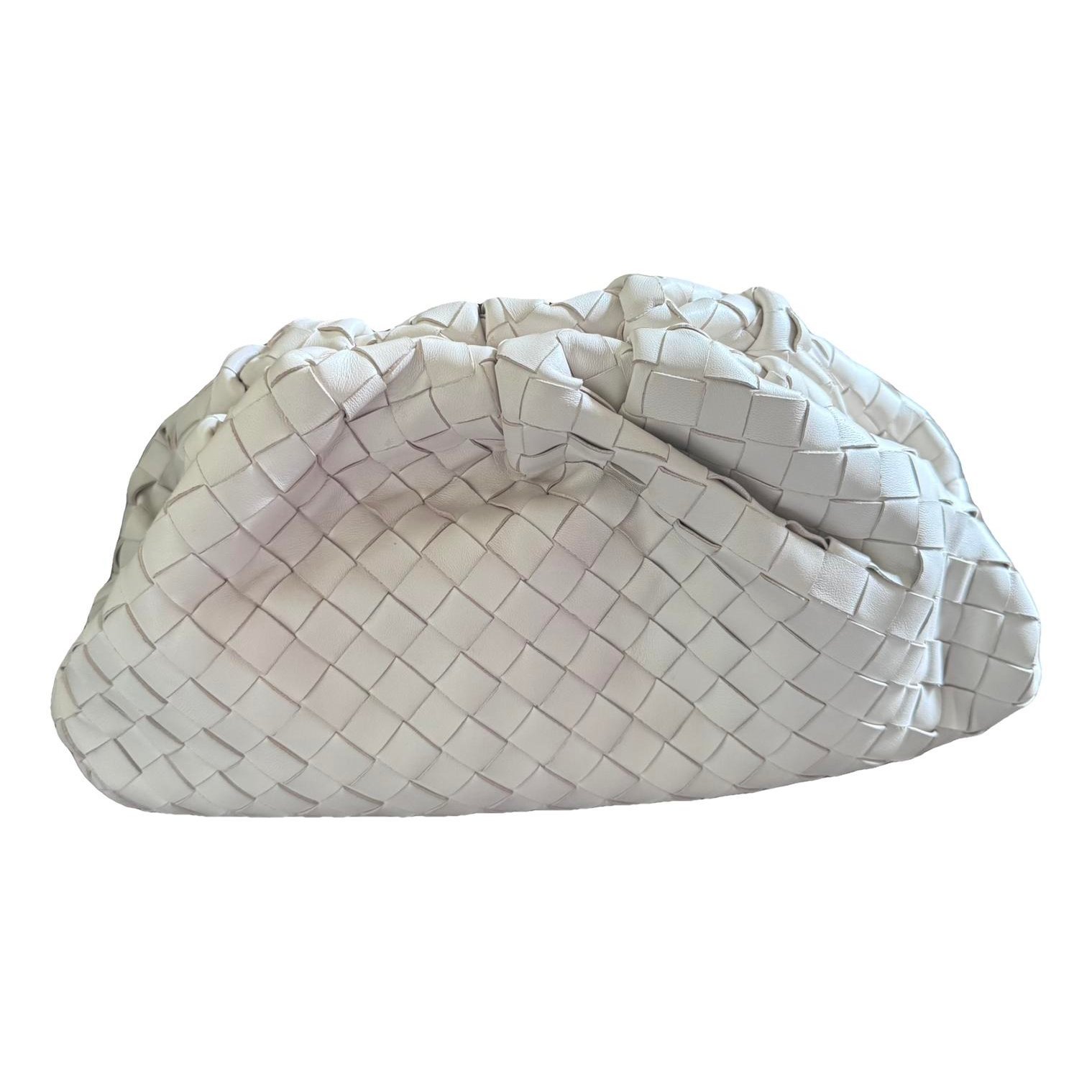 Pouch leather clutch bag
