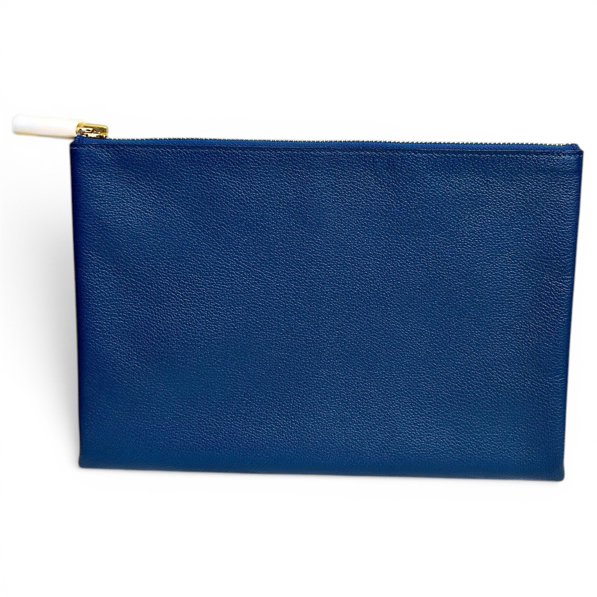Leather clutch bag