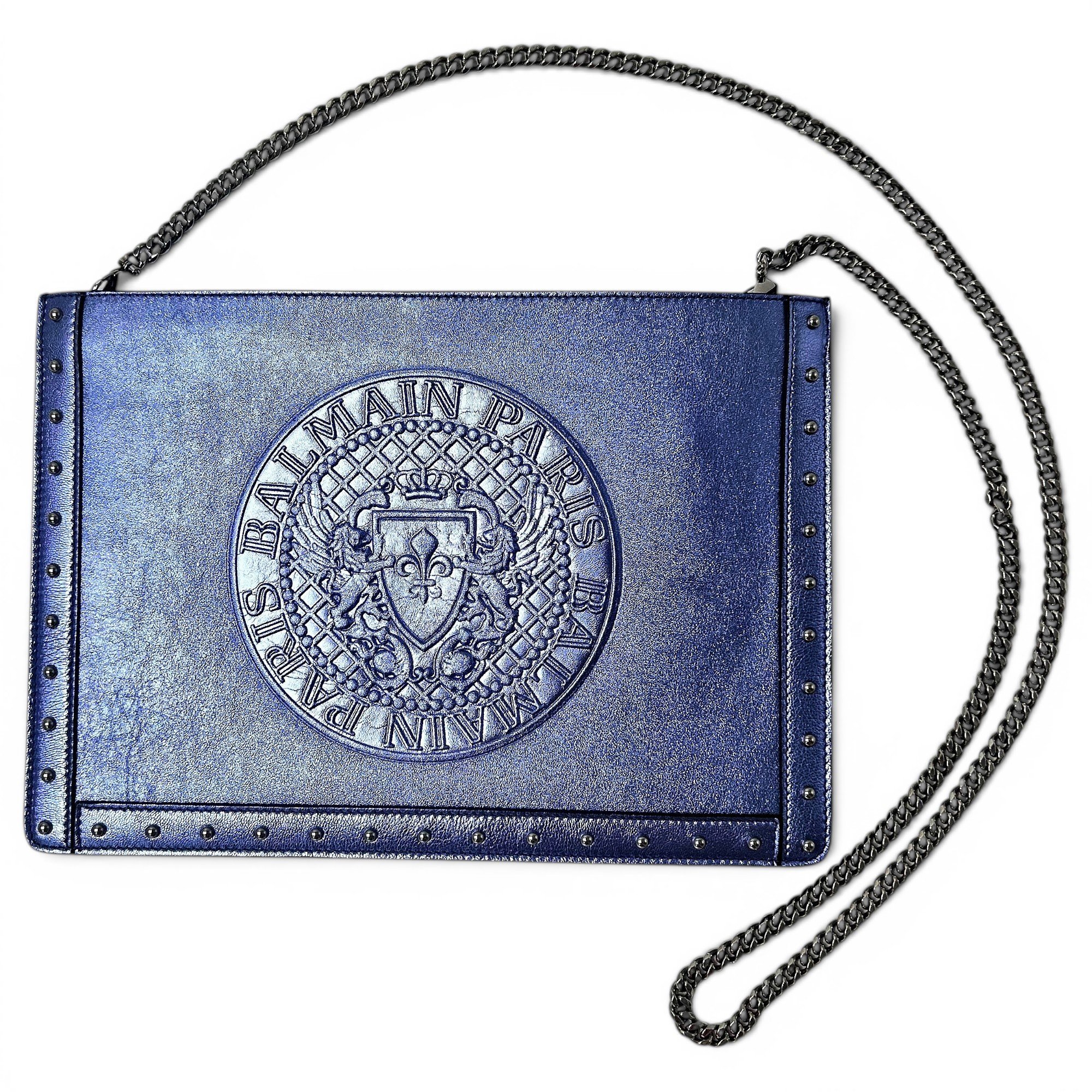 Balmain Leather clutch bag