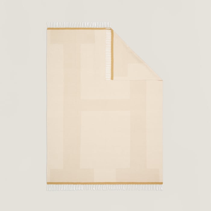 Ivoire H Tape Lino Blanket