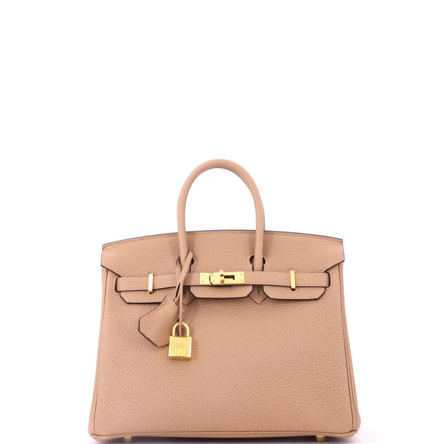 Hermes Birkin 25 Handbag Chai Togo Leather 2022