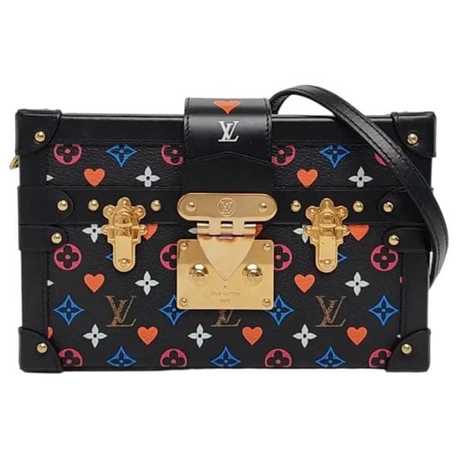 Petite Malle leather crossbody bag