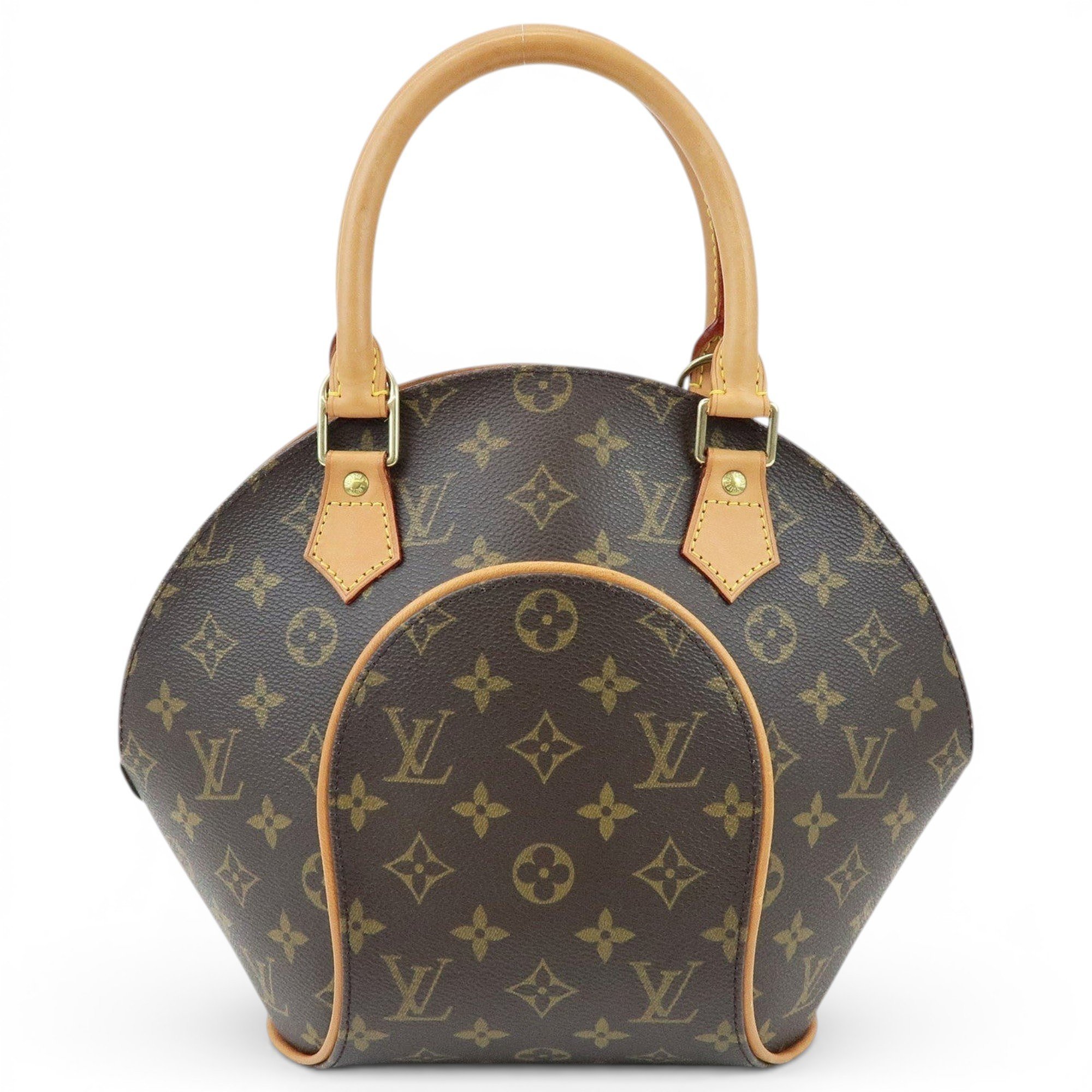 Ellipse leather handbag