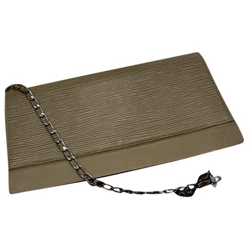 Honfleur leather clutch bag