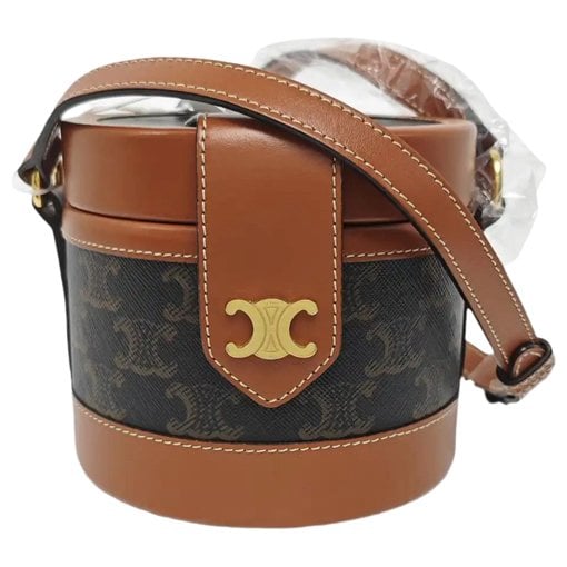 Triomphe leather crossbody bag