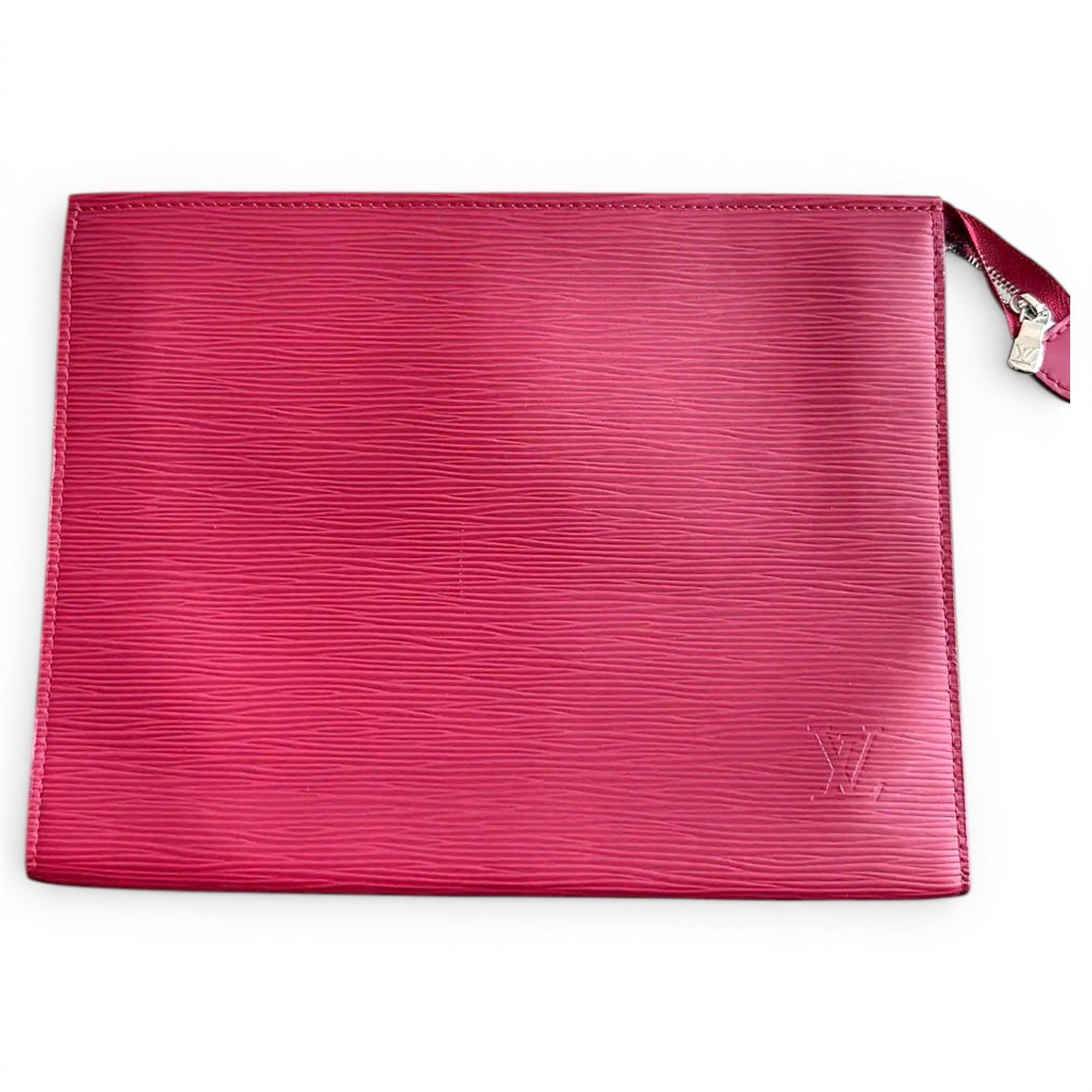 Leather clutch bag