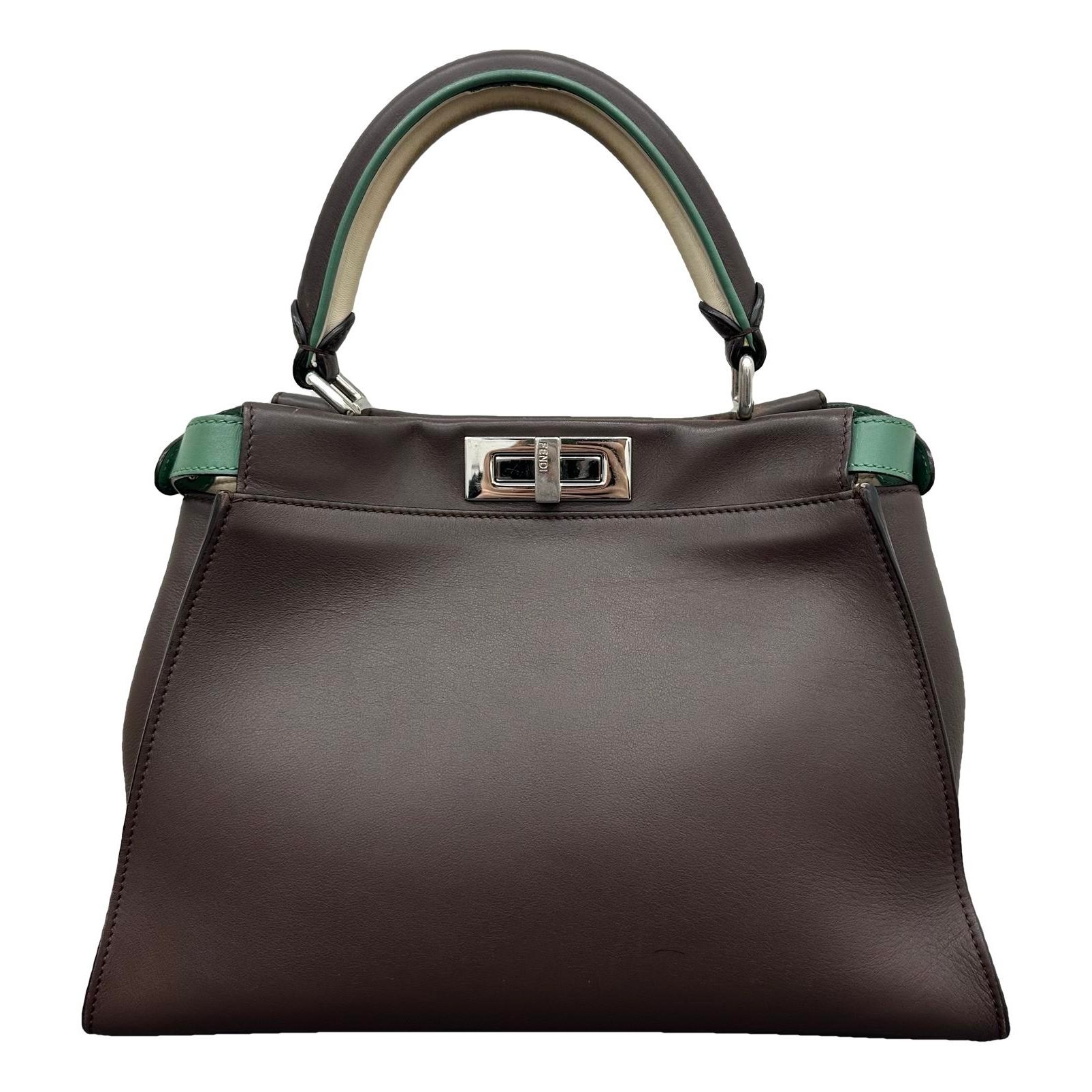 Peekaboo leather handbag