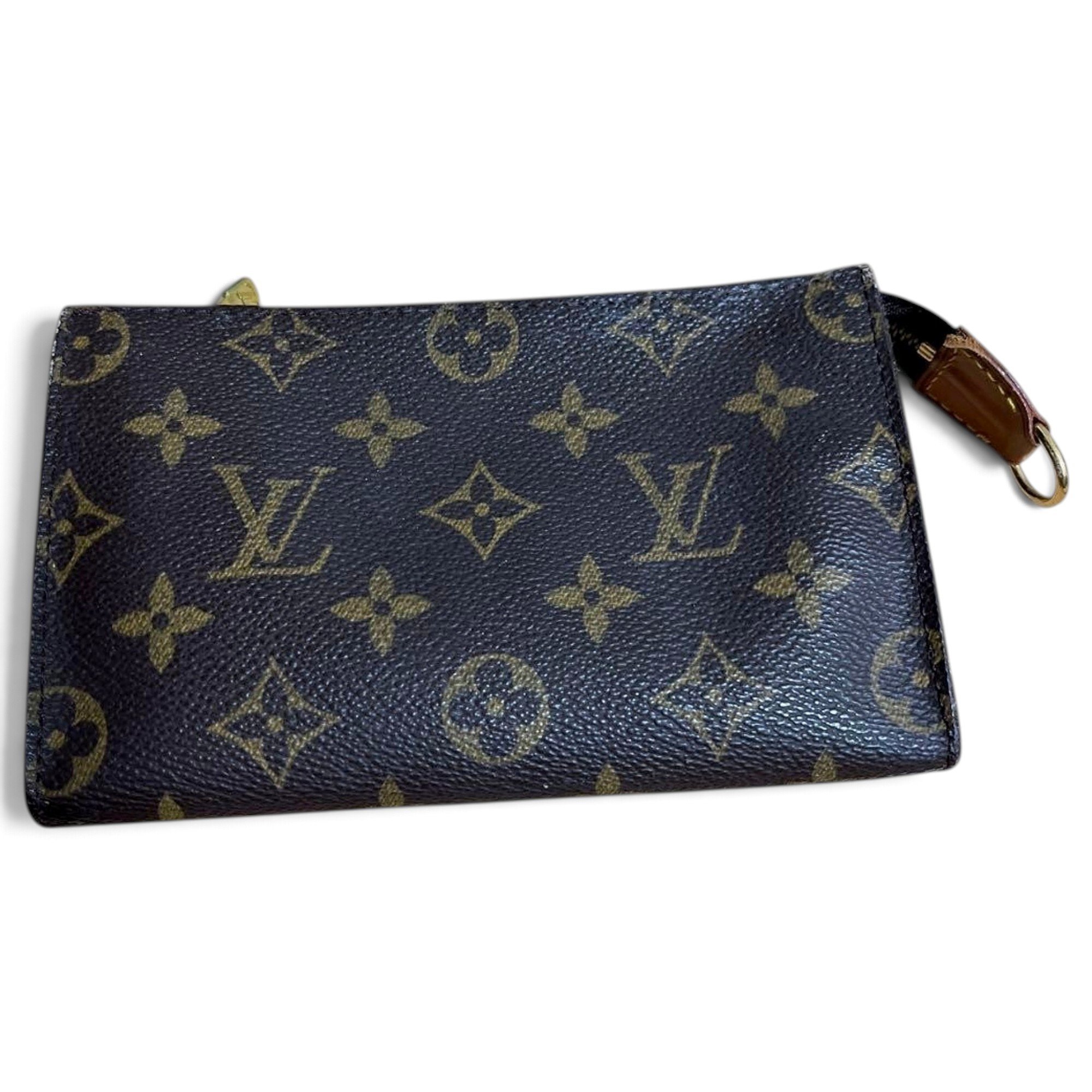 Leather clutch bag