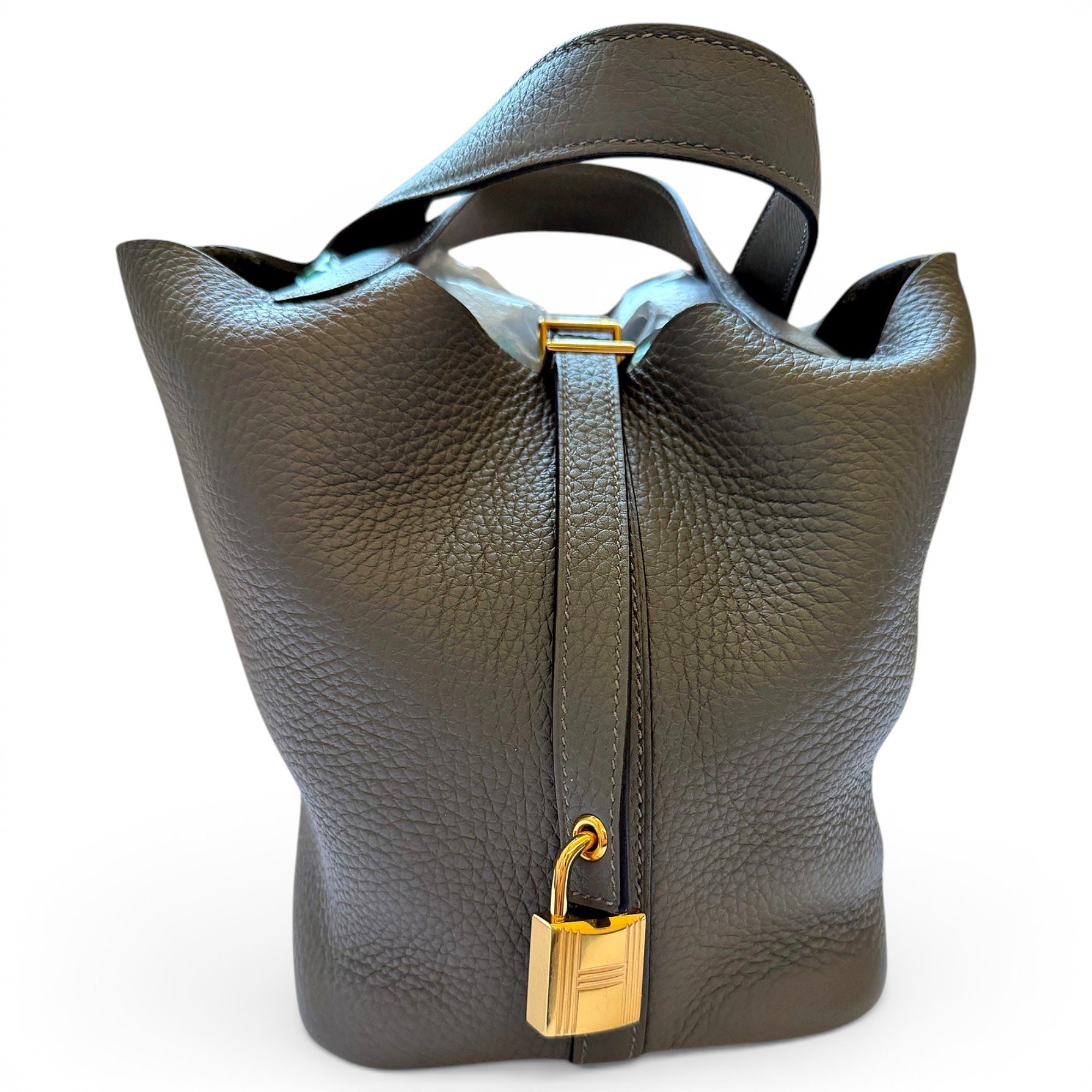 Picotin leather handbag