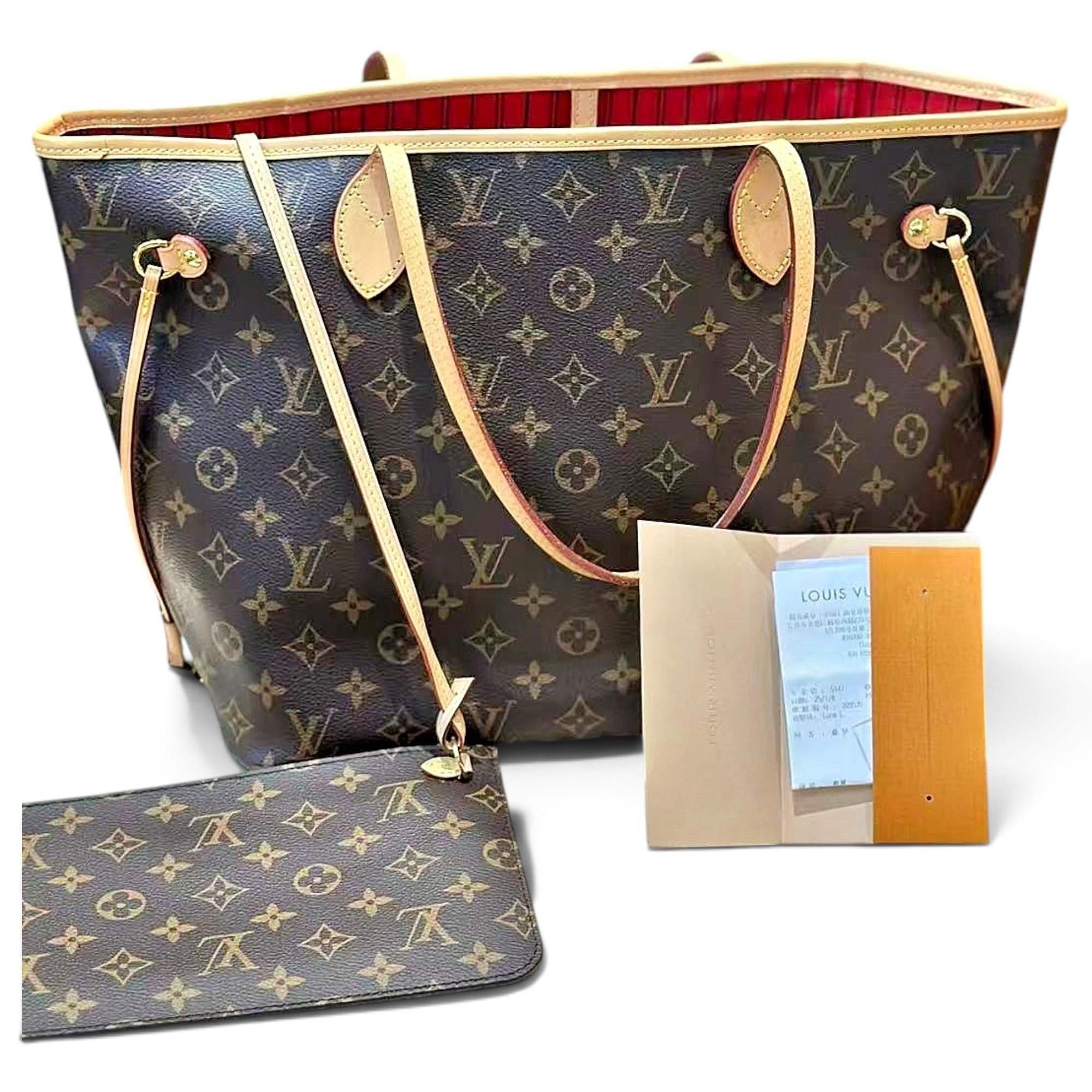 Neverfull leather handbag