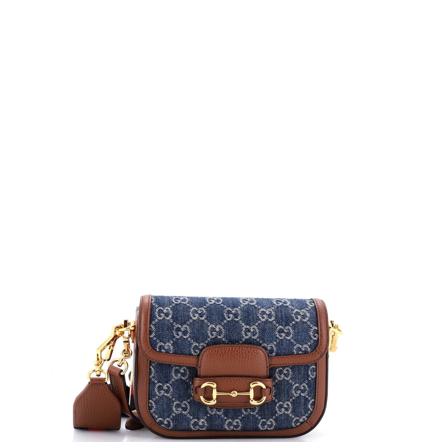 Horsebit 1955 Shoulder Bag GG Denim Mini