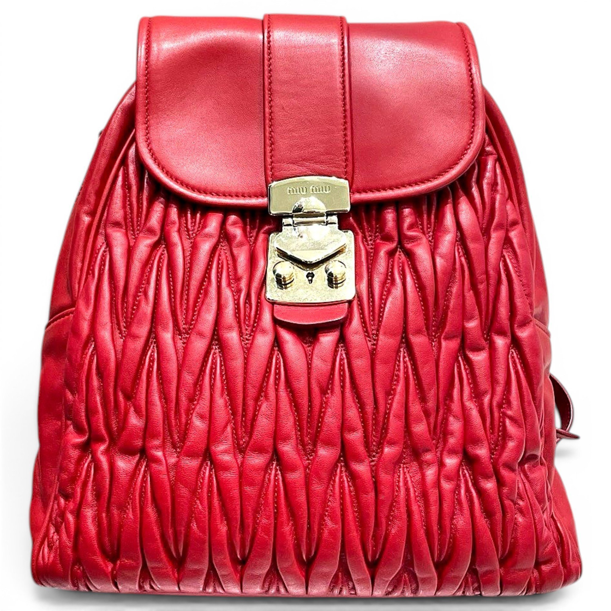 Leather backpack