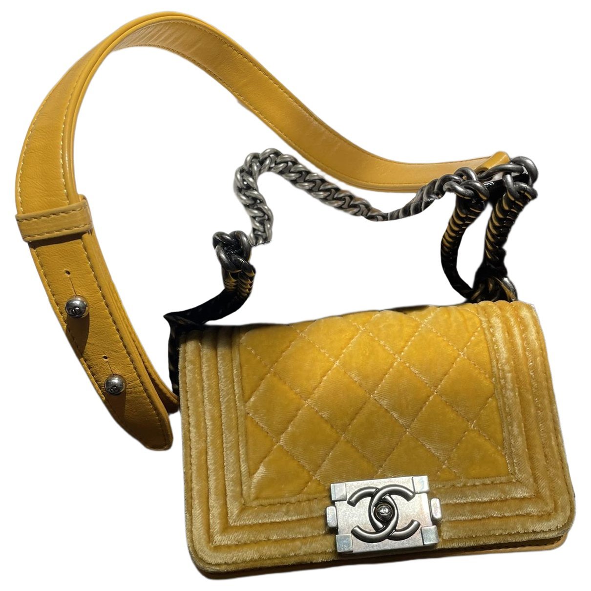 Boy velvet crossbody bag