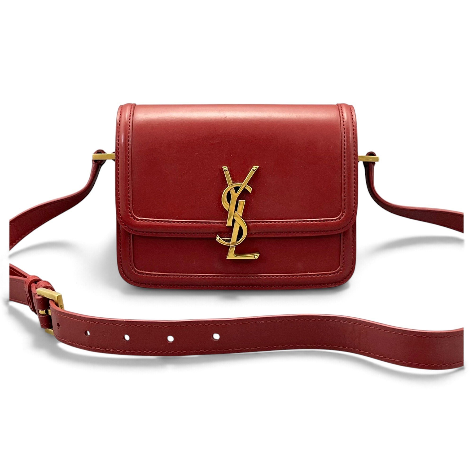 Solférino leather handbag