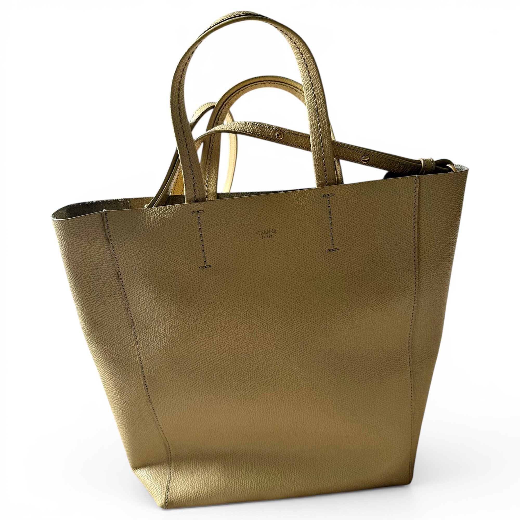 Cabas leather handbag