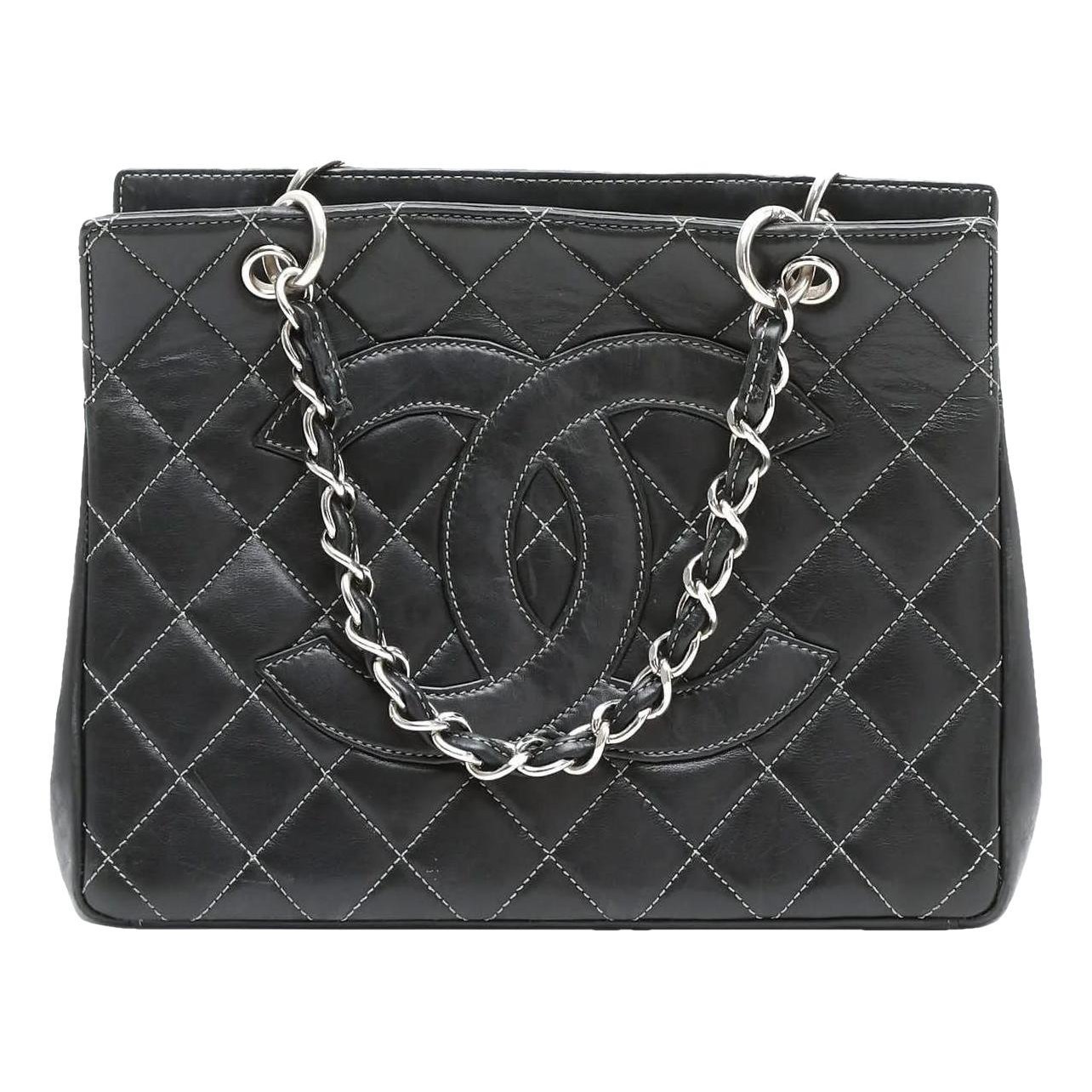 Trendy CC leather tote