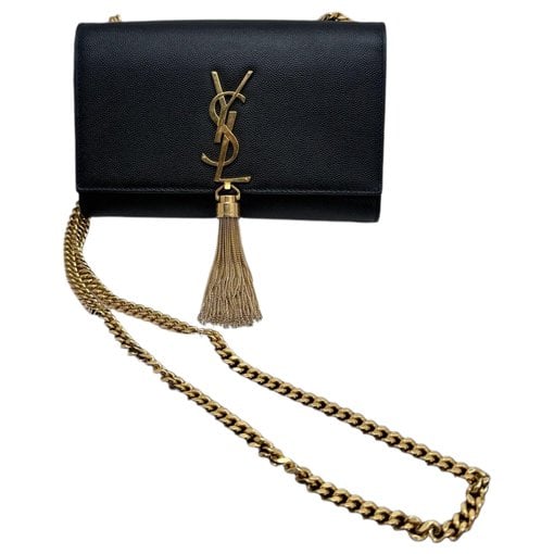 Pompom Kate leather handbag