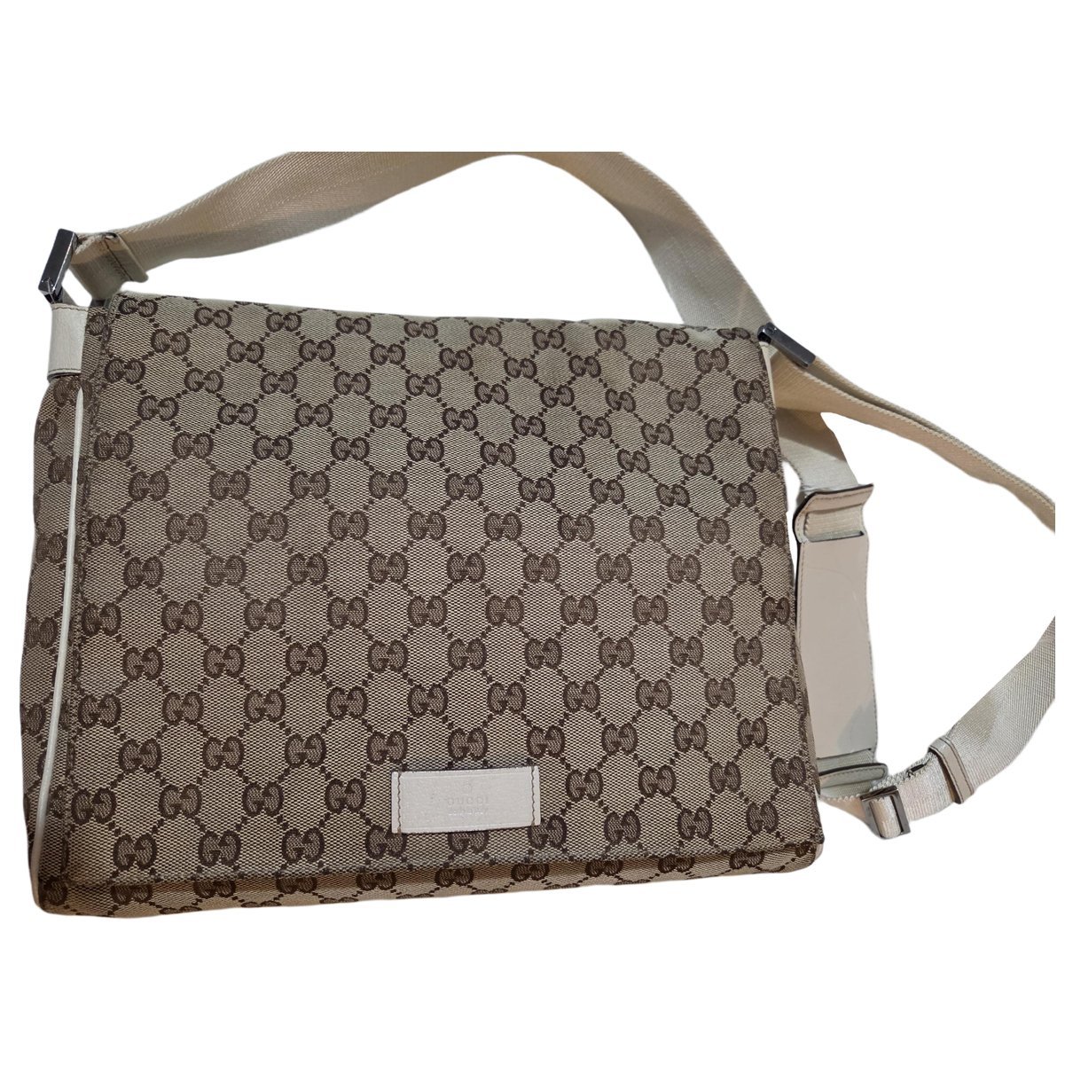 Linen crossbody bag