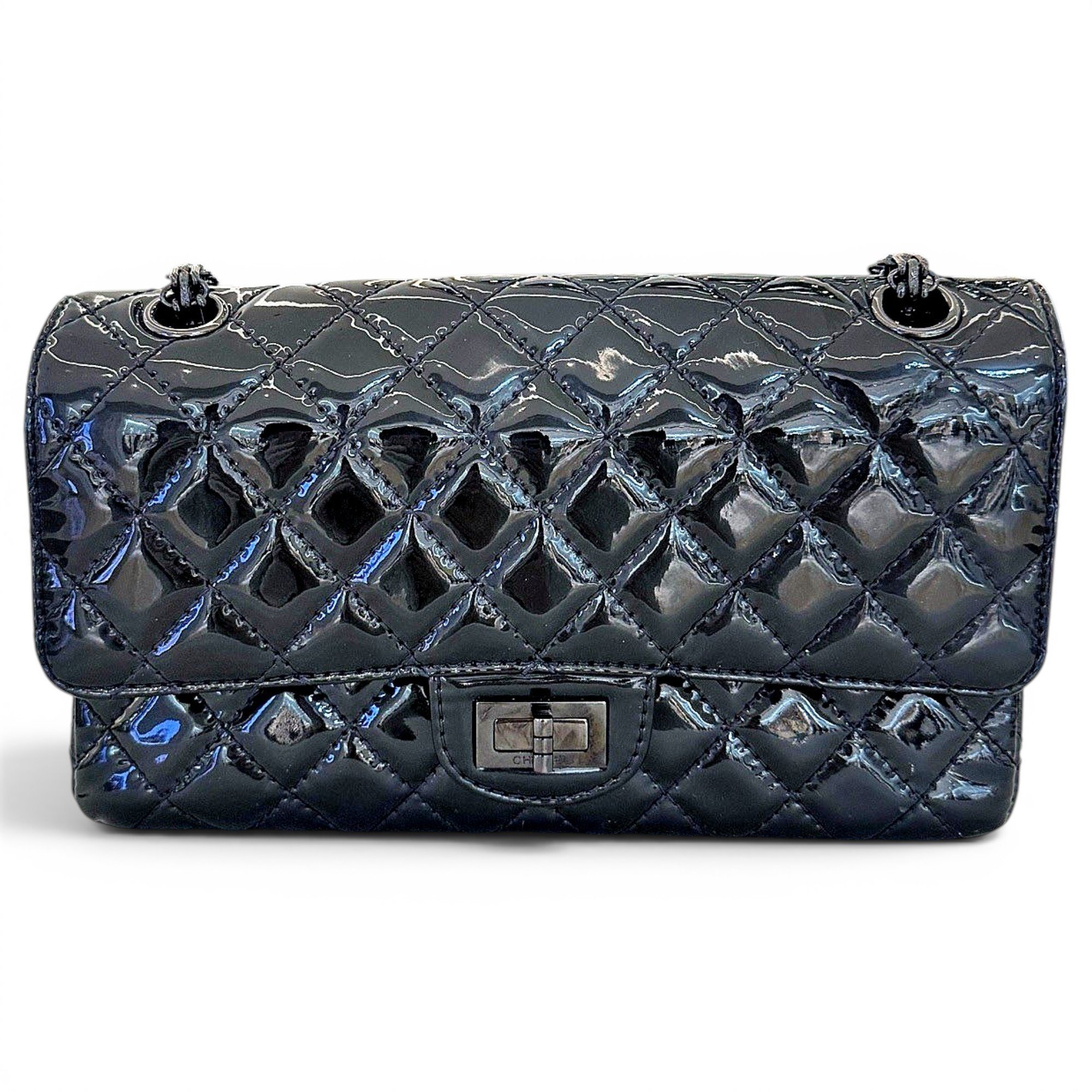 2.55 patent leather handbag