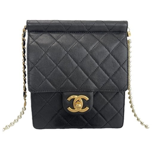 Wallet On Chain leather handbag