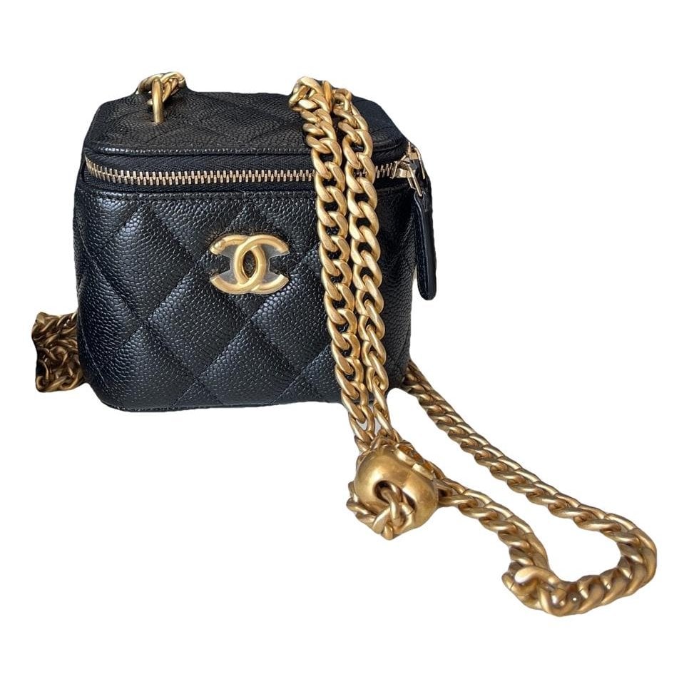 Trendy CC Vanity pony-style calfskin handbag