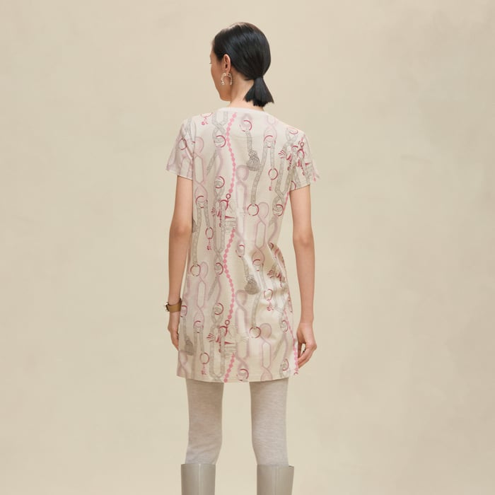 Beige Avoine "Palefroi Remix" Straight Dress