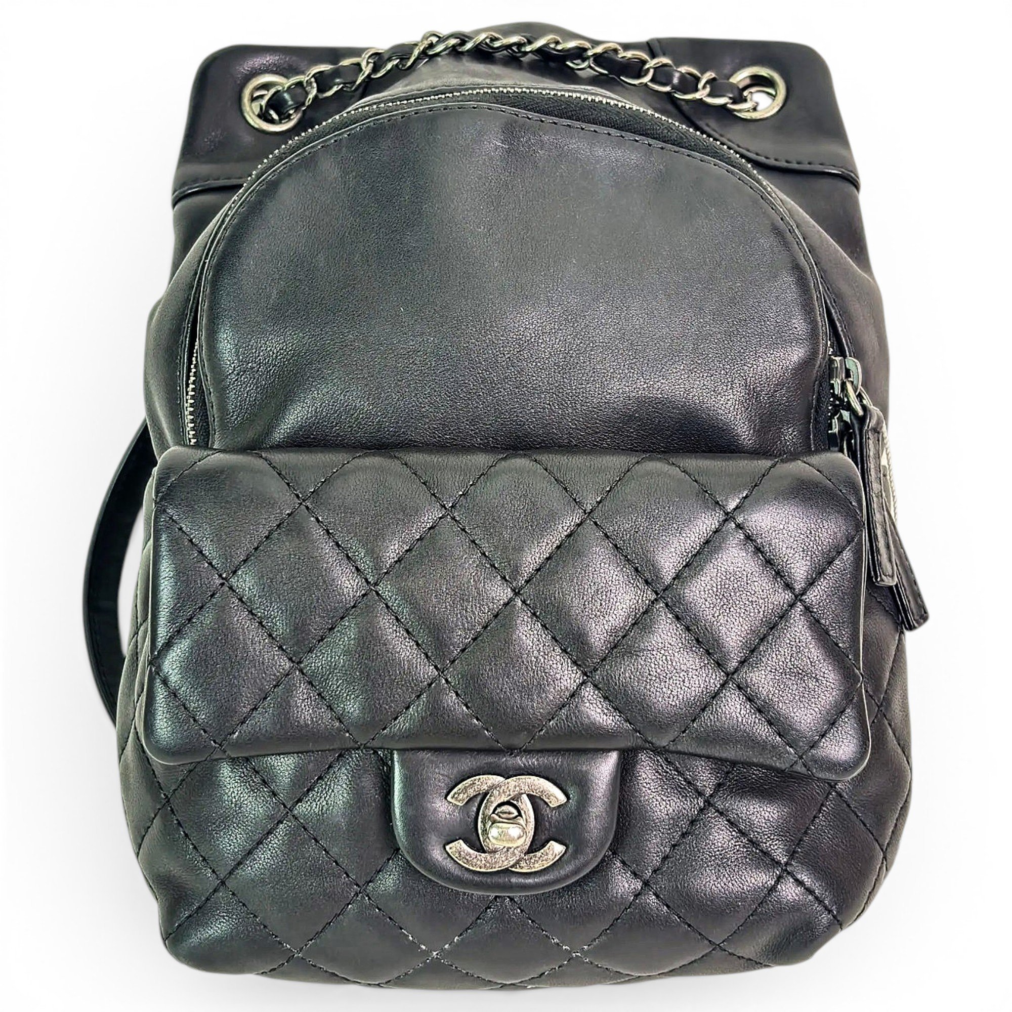 Leather backpack