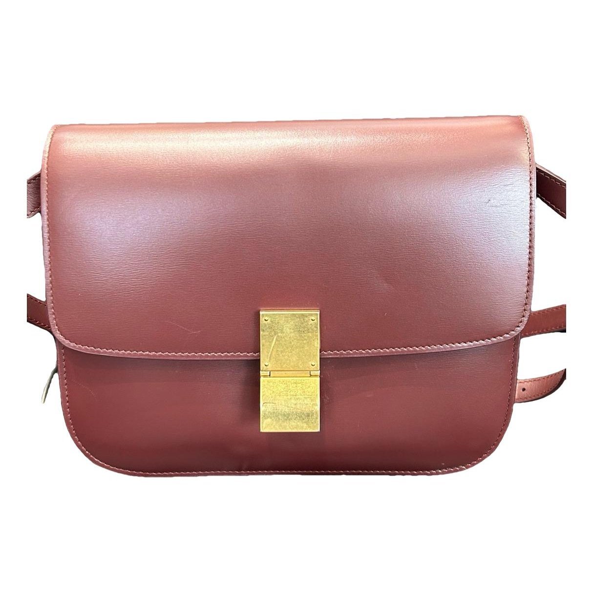 Classic leather crossbody bag