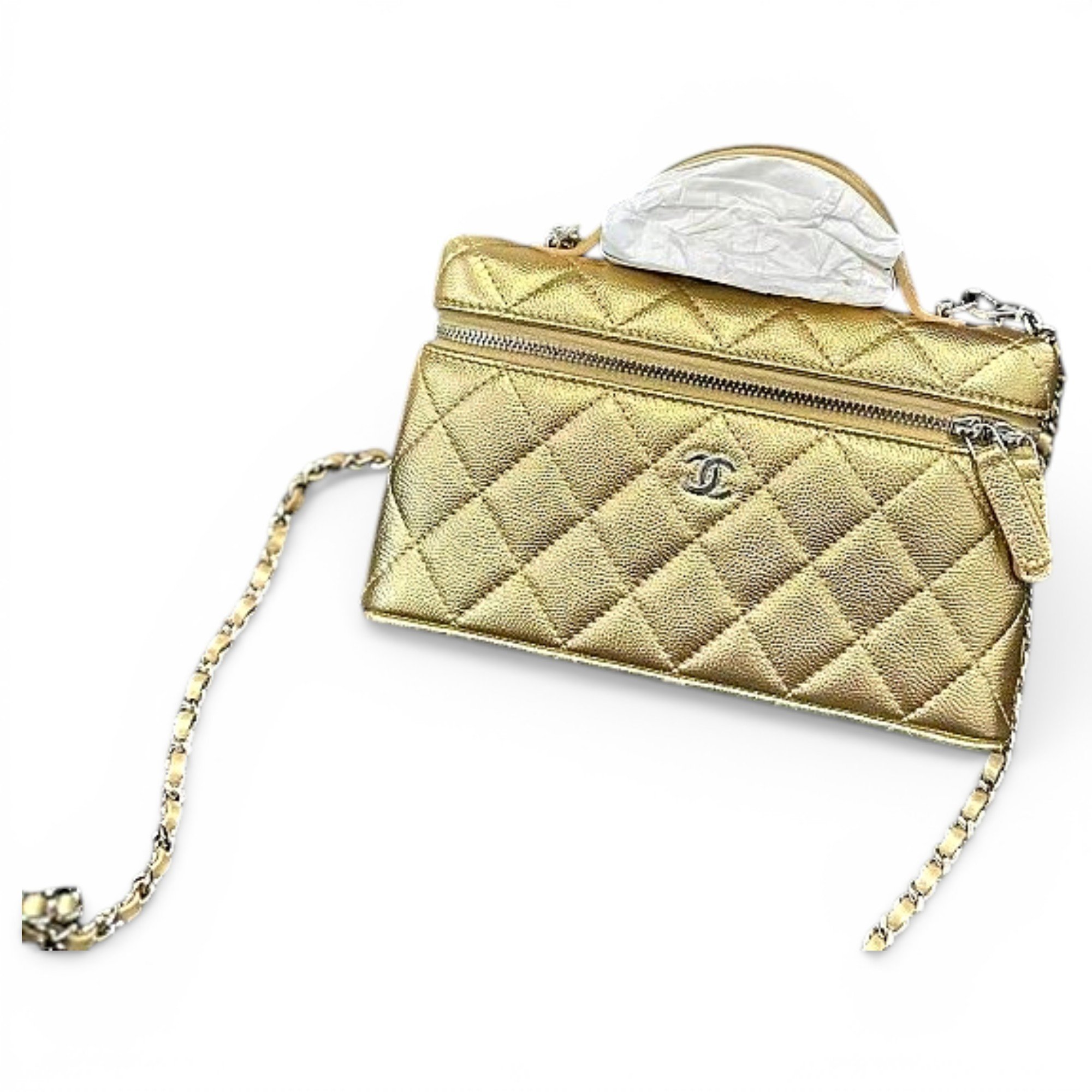 Vanity leather crossbody bag